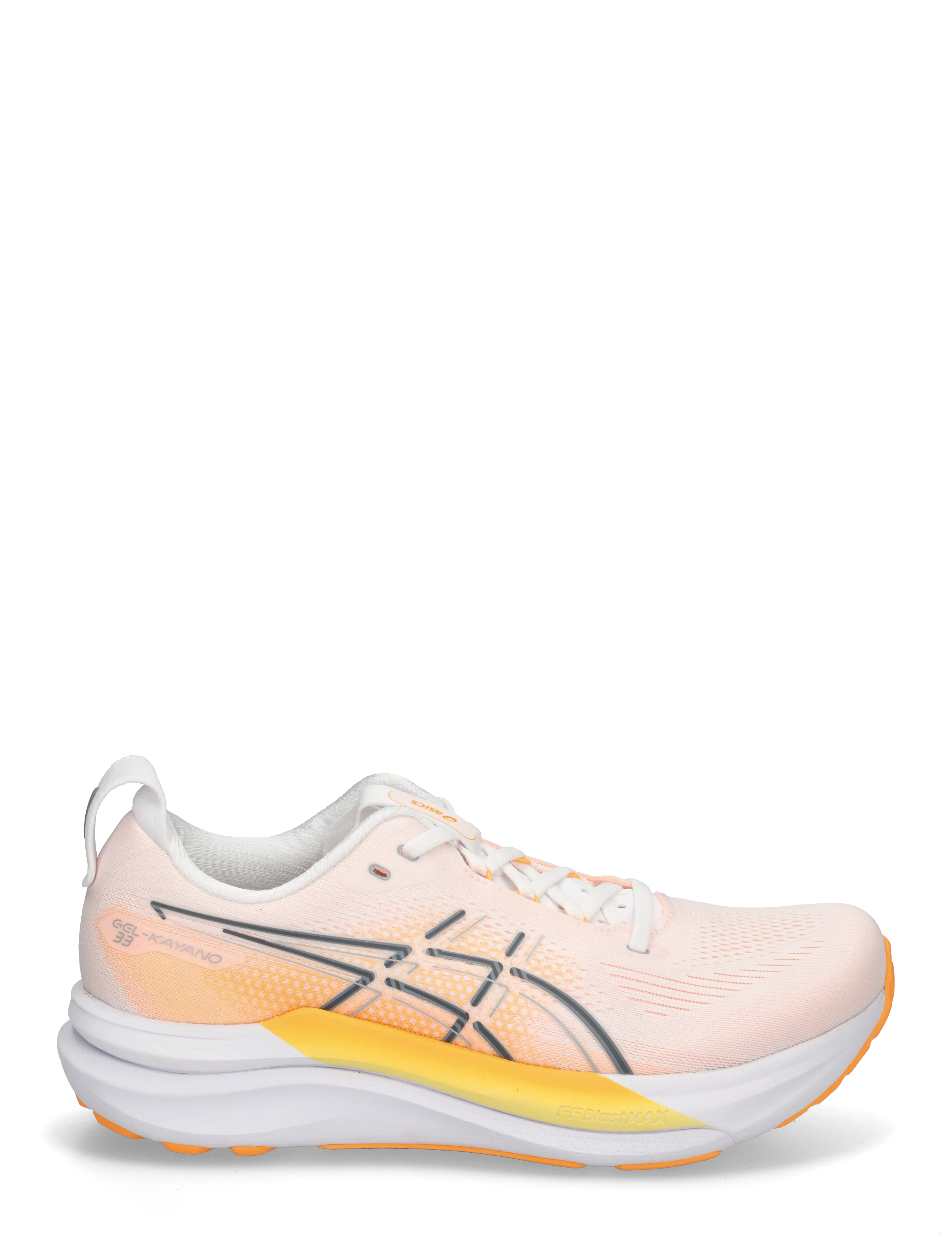 Asics - GEL-KAYANO 33 - shoes - white/stadium orange - 2