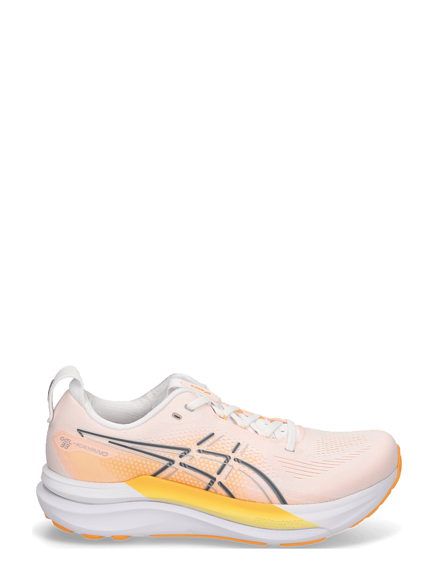 Asics - GEL-KAYANO 33 - shoes - white/stadium orange - 2