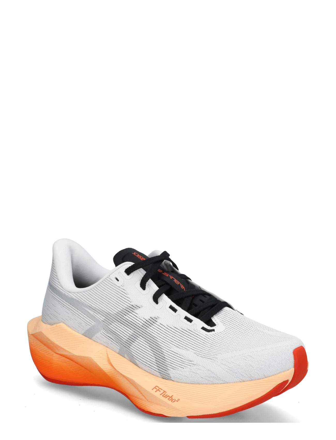 Asics NOVABLAST 6 - Laufschuhe - WHITE/ORANGE GLOW / white