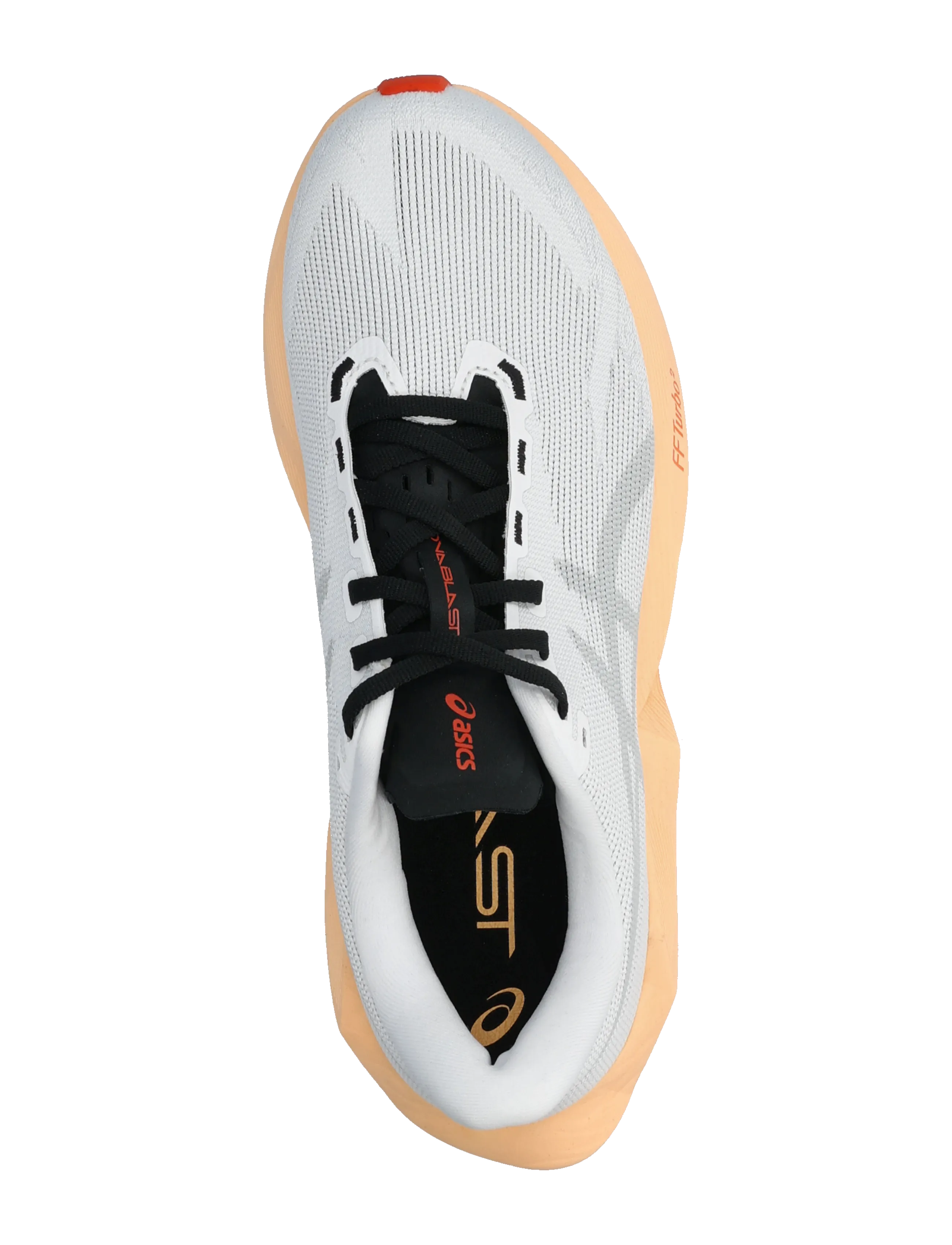 Asics - NOVABLAST 6 - shoes - white/orange glow - 3