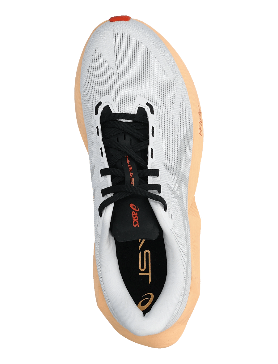 Asics - NOVABLAST 6 - shoes - white/orange glow - 3