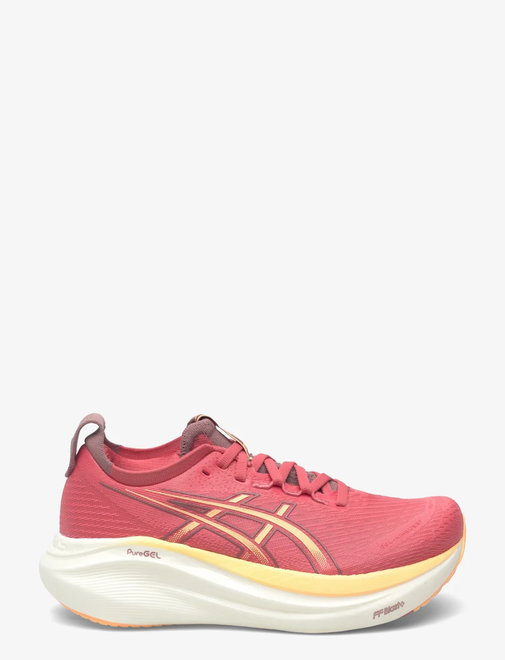 Asics - GEL-NIMBUS 27 - chaussures de course - dark pink clay/orange glow - 1