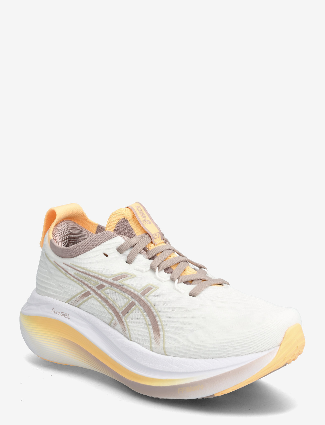Asics - GEL-NIMBUS 27 - löparskor - white/fawn - 0