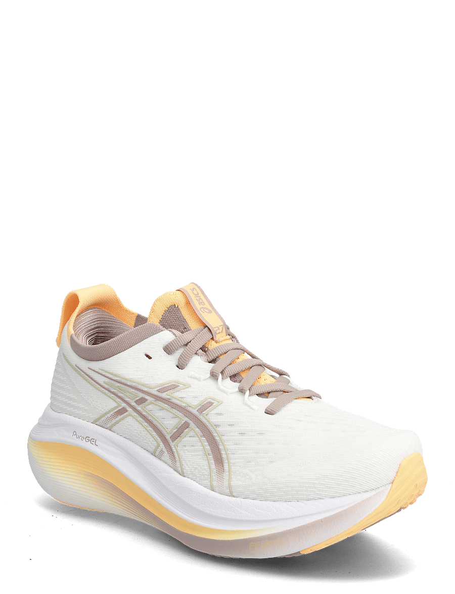 Asics - GEL-NIMBUS 27 - shoes - white/fawn - 0