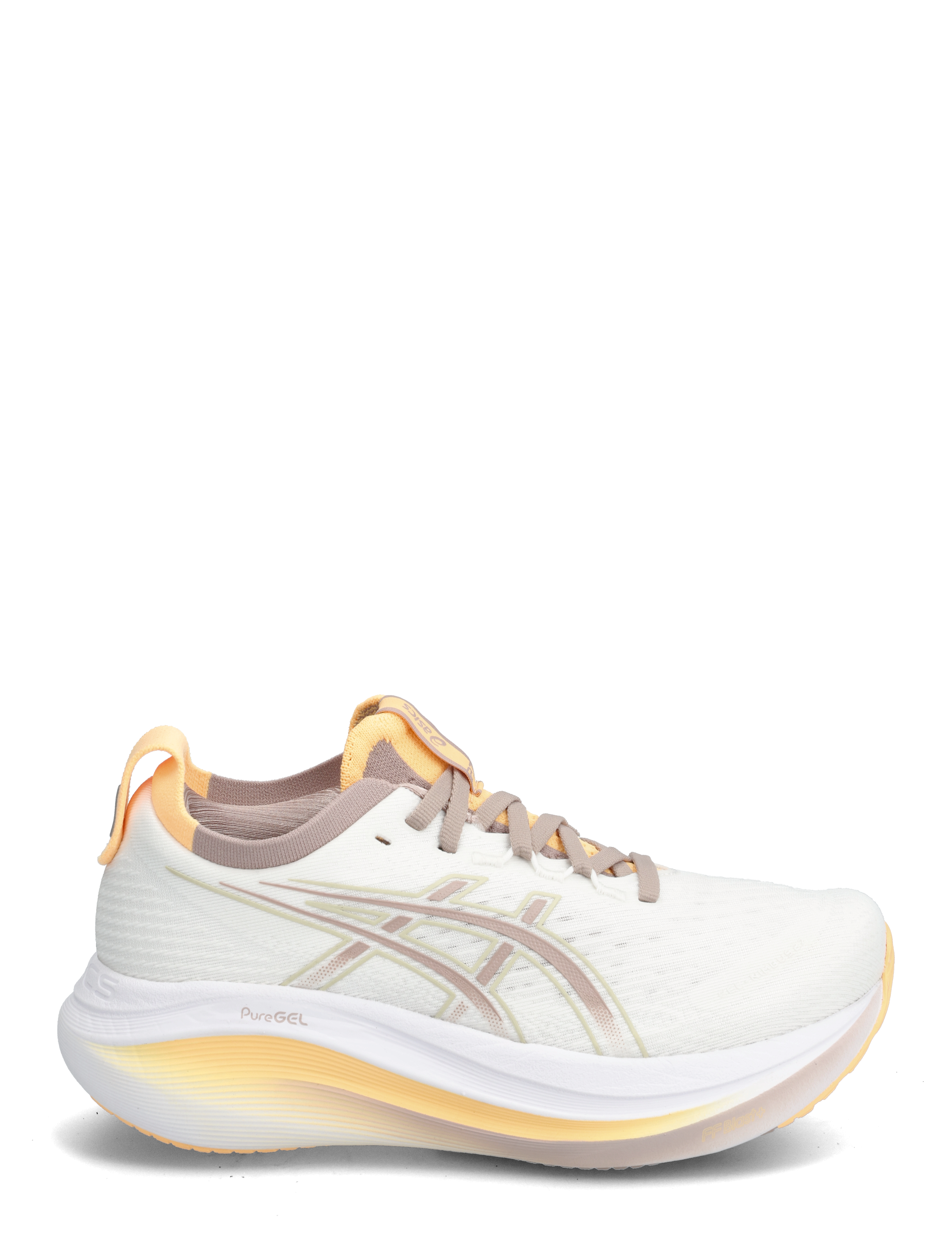 Asics - GEL-NIMBUS 27 - shoes - white/fawn - 1