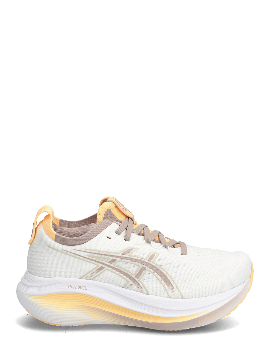 Asics - GEL-NIMBUS 27 - shoes - white/fawn - 1