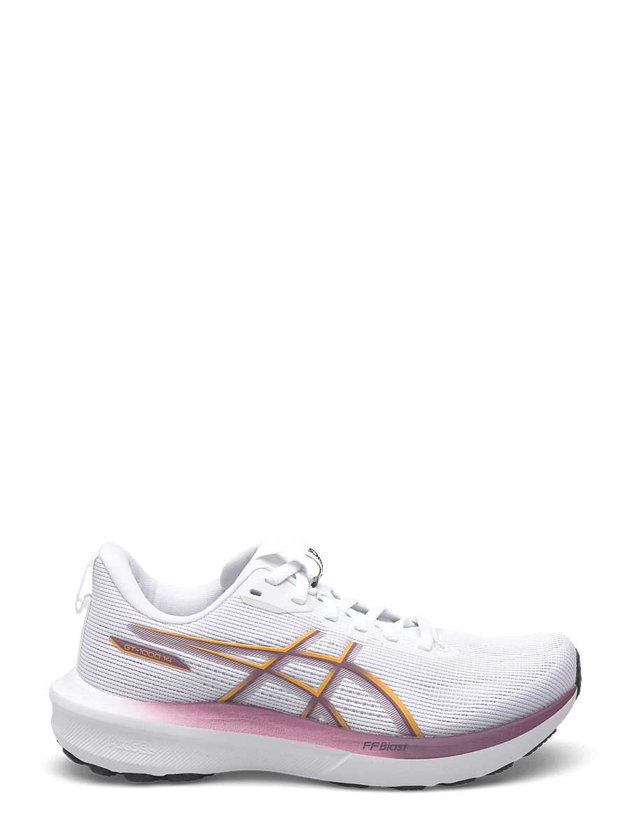 Asics - GT-1000 14 - shoes - white/yamabuki - 1