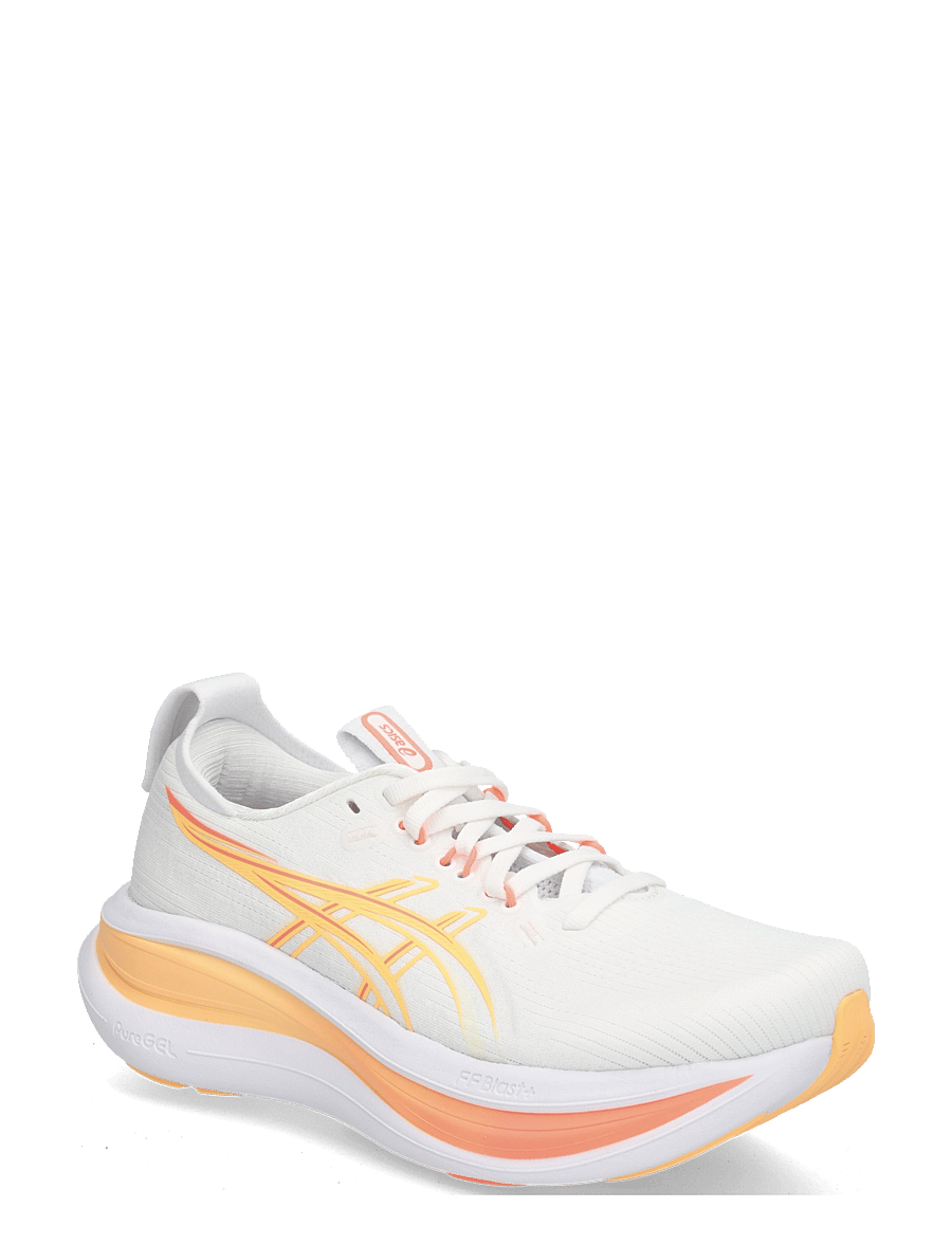 Asics - GEL-NIMBUS 28 - shoes - white/sun coral - 0