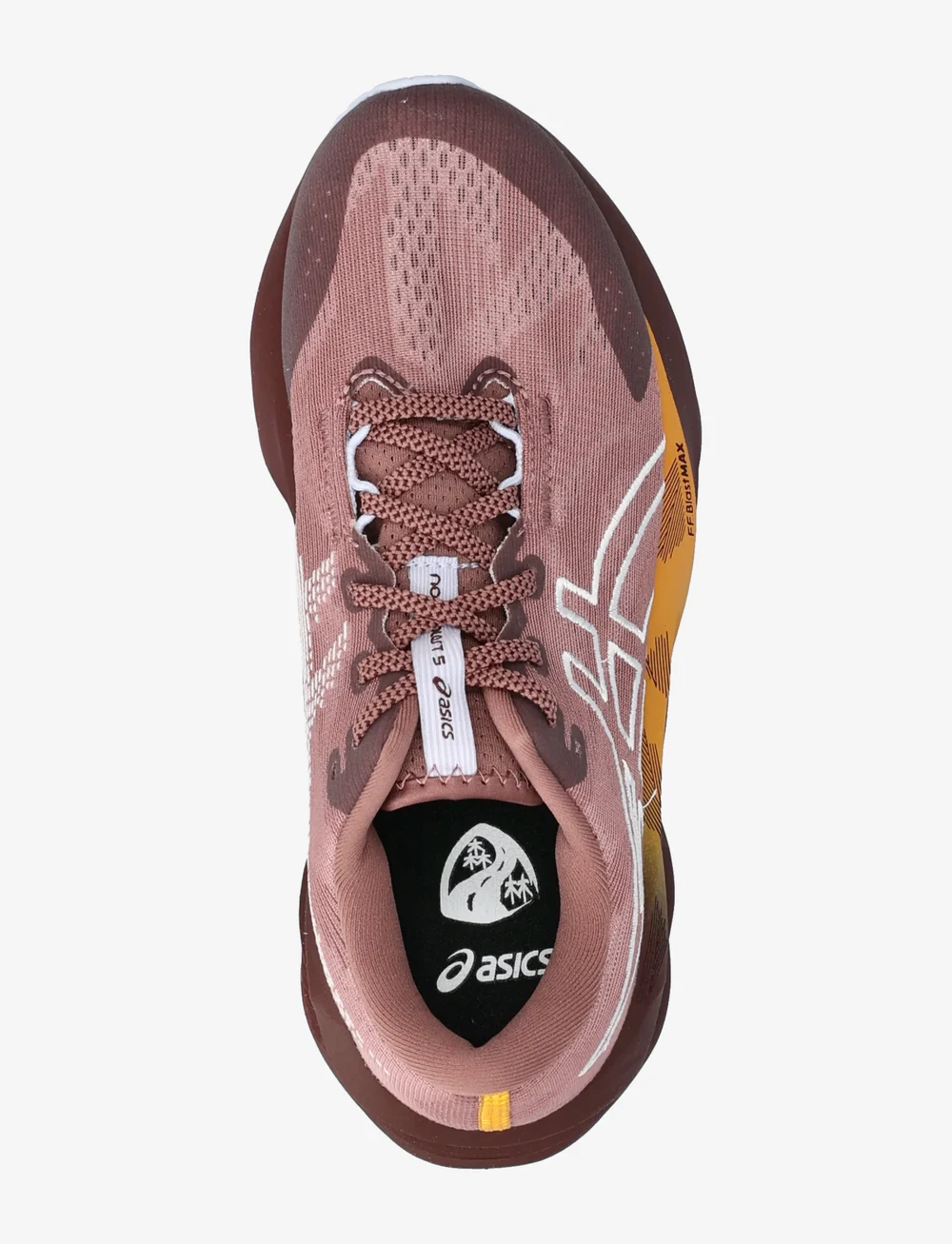 Asics - NOVABLAST 5 TR - shoes - nature bathing / rubble red - 3