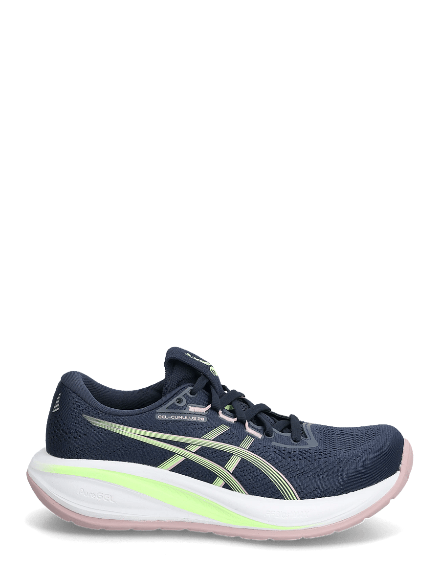 Asics - GEL-CUMULUS 28 - shoes - midnight/illuminate green - 1