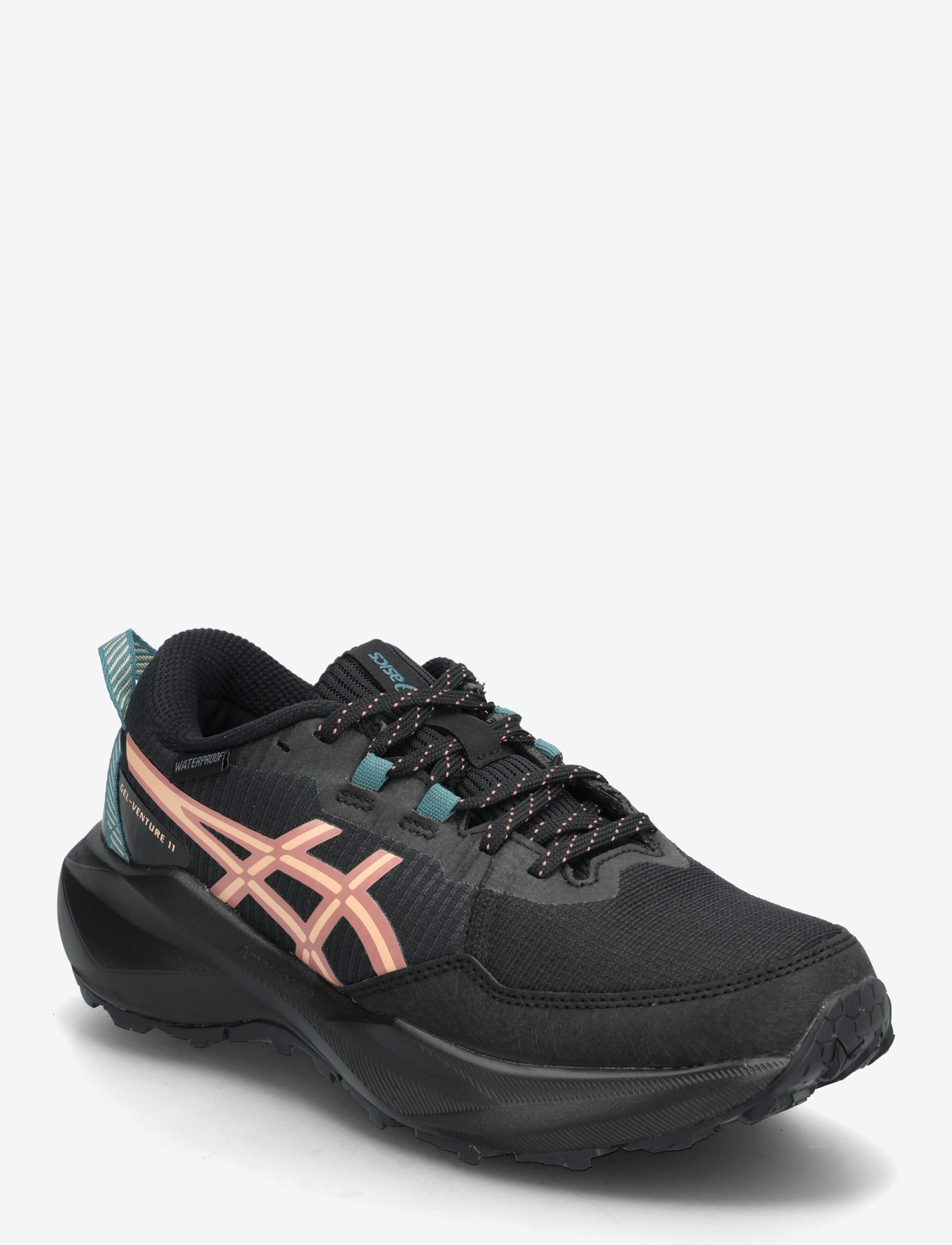 Asics - GEL-VENTURE 11 WATERPROOF - shoes - black/apricot crush - 0