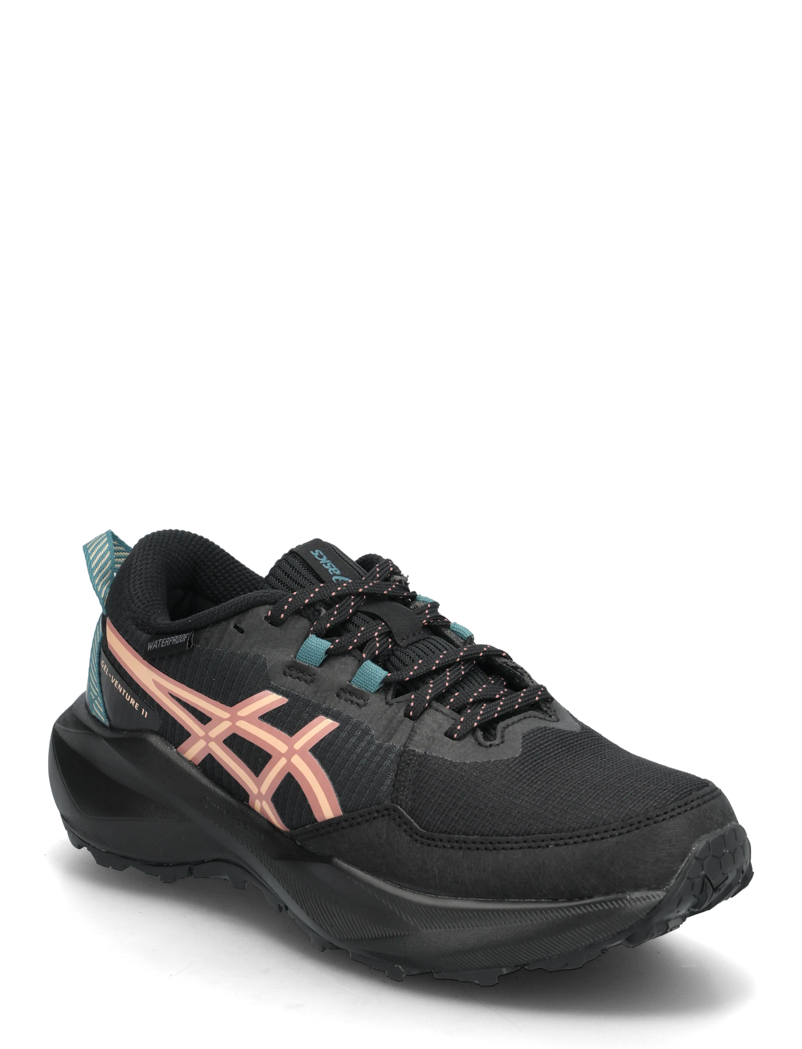 Asics GEL-VENTURE 11 WATERPROOF - ASICS - BLACK/APRICOT CRUSH / black