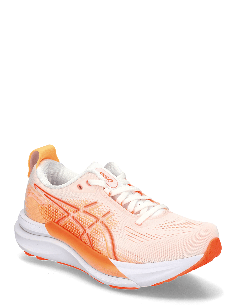 Asics - GEL-KAYANO 33 - shoes - white/vivid coral - 0