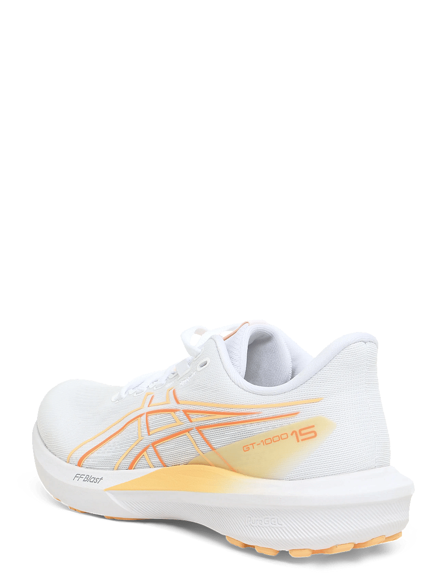 Asics - GT-1000 15 - shoes - white/vivid coral - 1