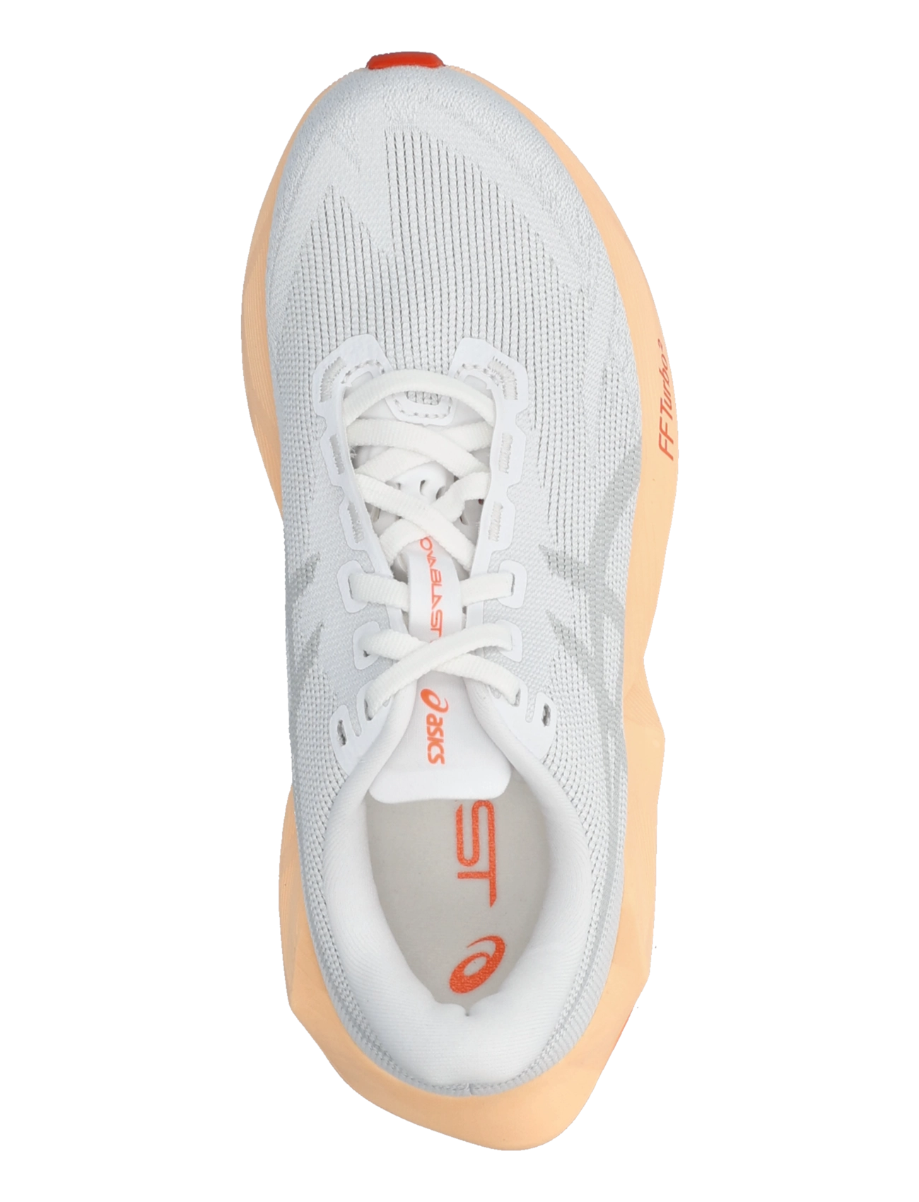 Asics - NOVABLAST 6 - löparskor - white/vivid coral - 3