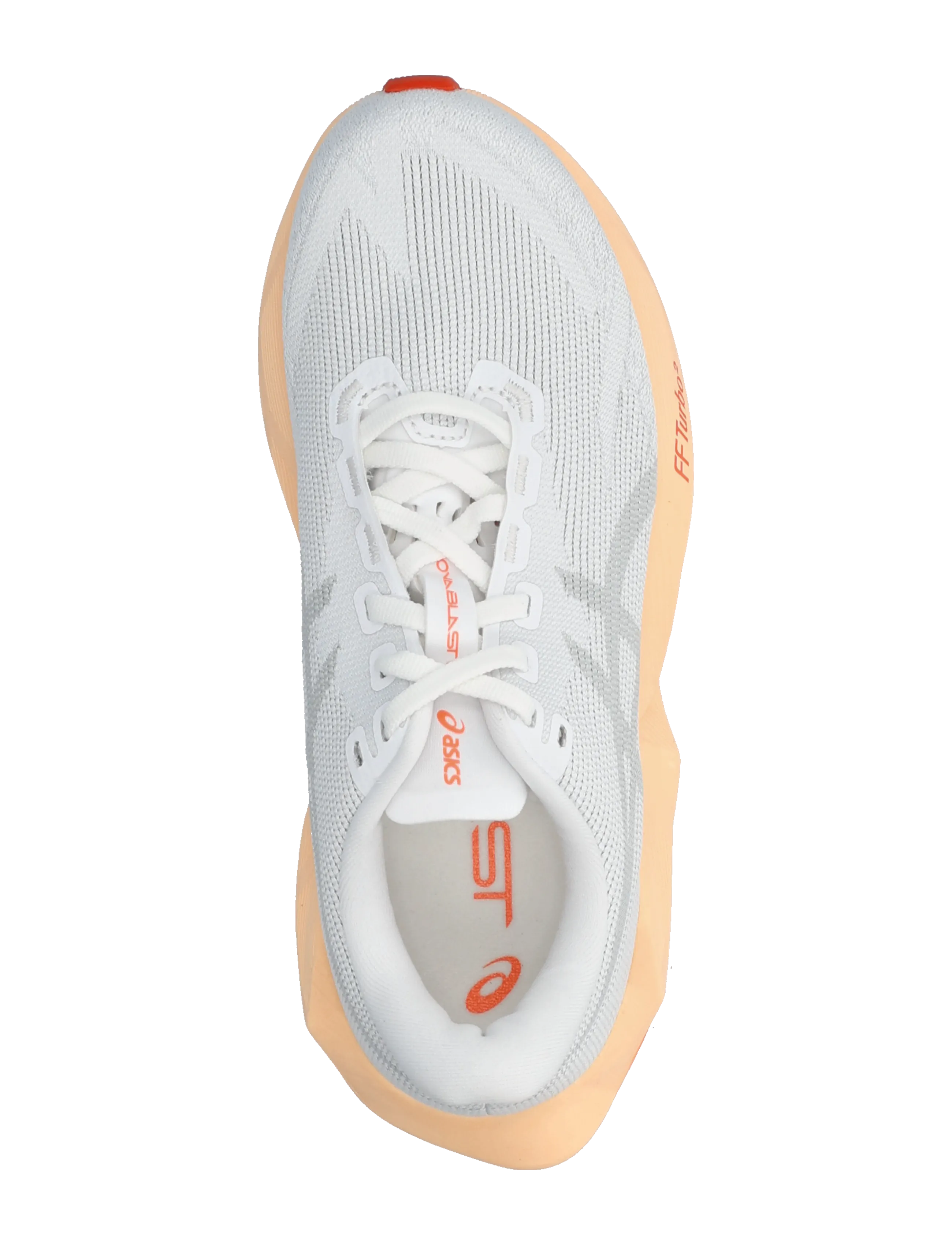 Asics - NOVABLAST 6 - shoes - white/vivid coral - 3