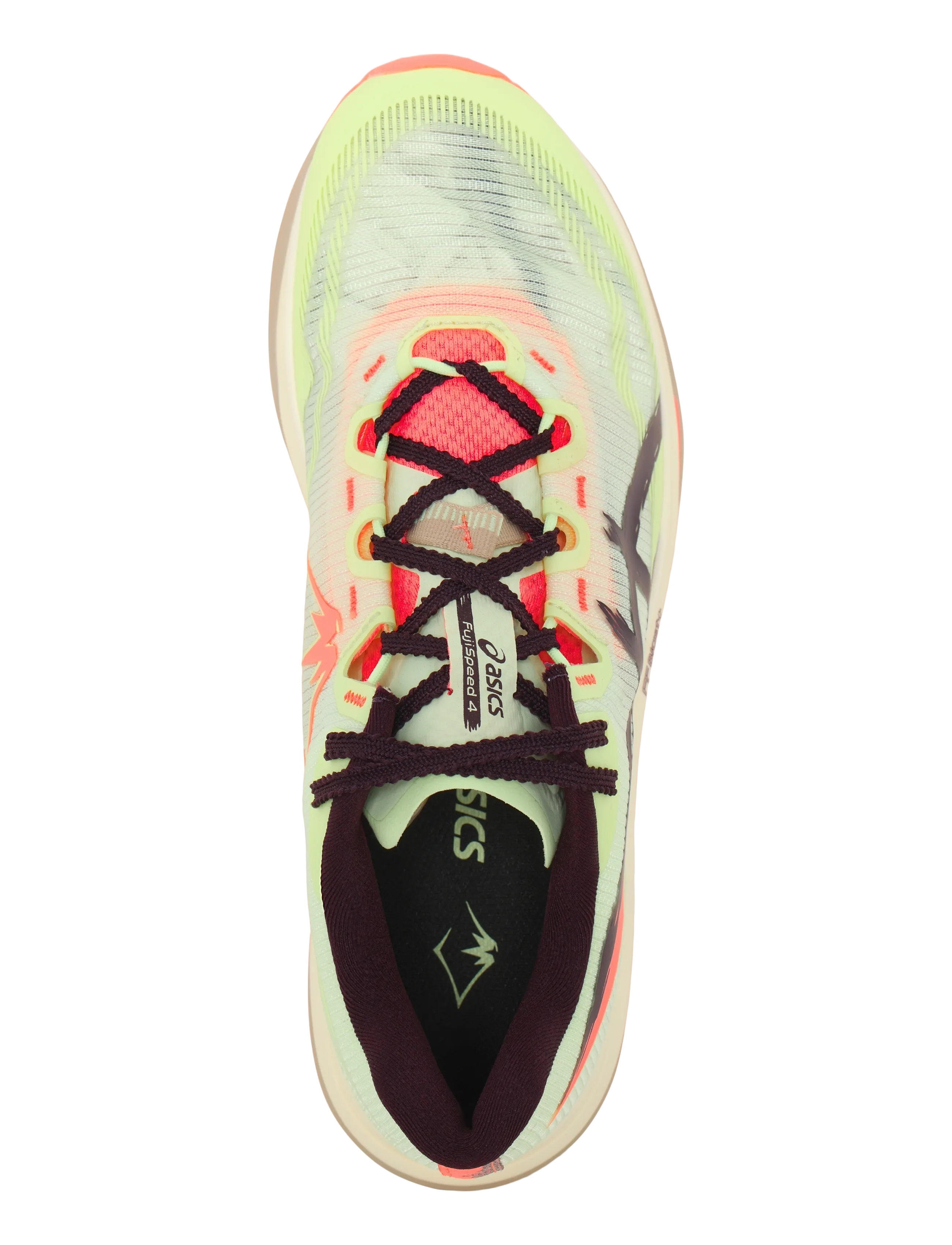 Asics - FUJISPEED 4 - shoes - illuminate yellow/dark aubergine - 3