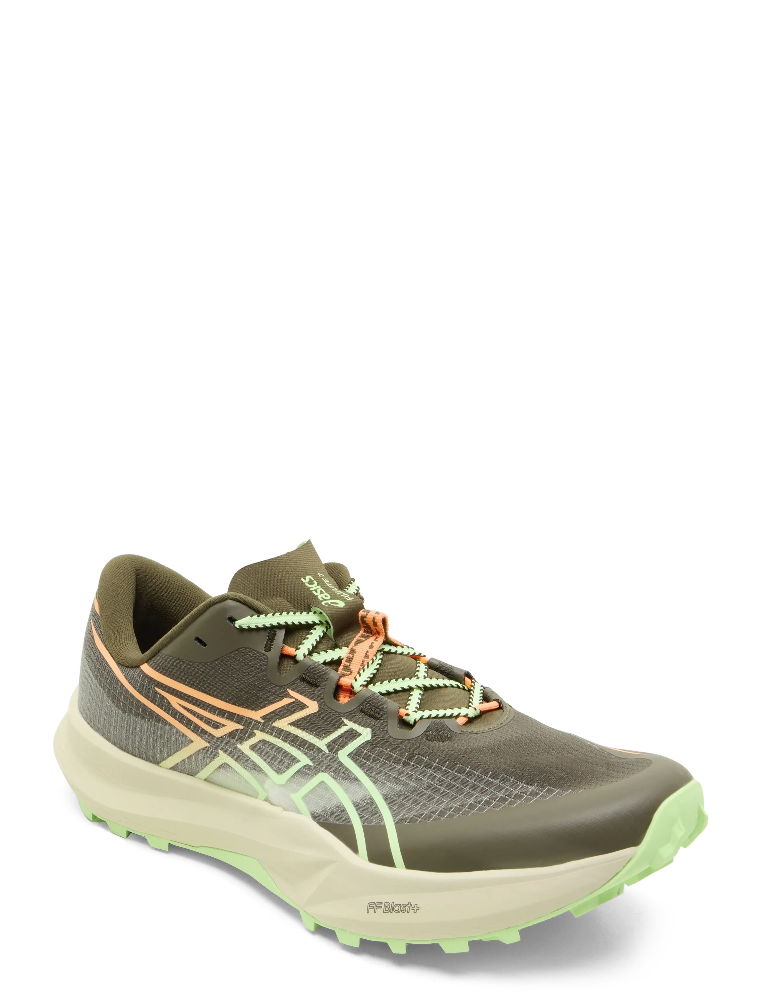 Asics FUJI LITE 7 - Laufschuhe - KURIIRO BROWN/ILLUMINATE YELLOW / brown