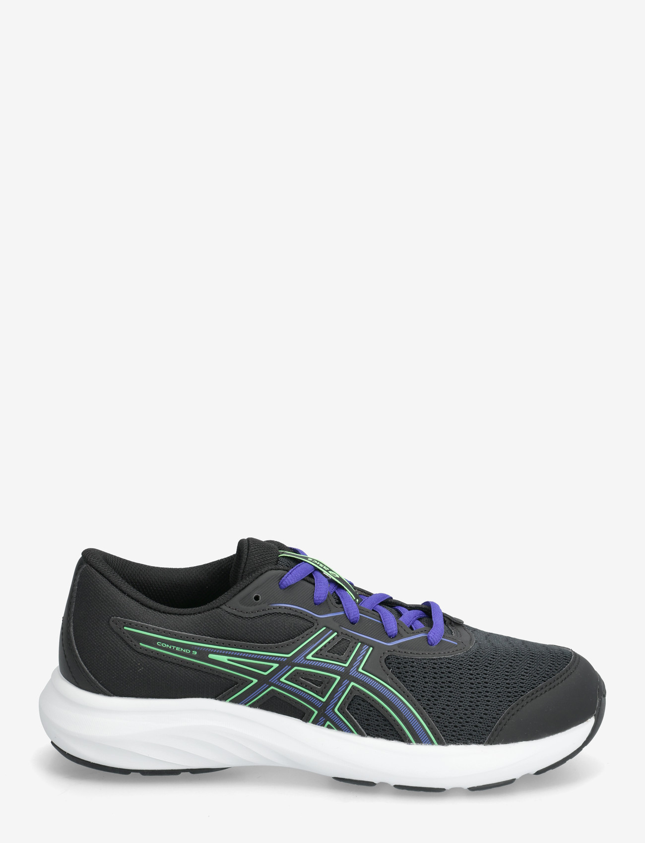 Asics - CONTEND 9 GS - jooksujalatsid - black/vital green - 1