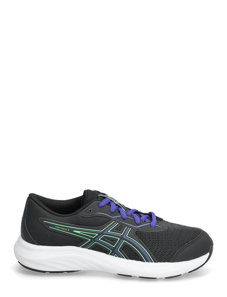 Asics - CONTEND 9 GS - laufschuhe - black/vital green - 1