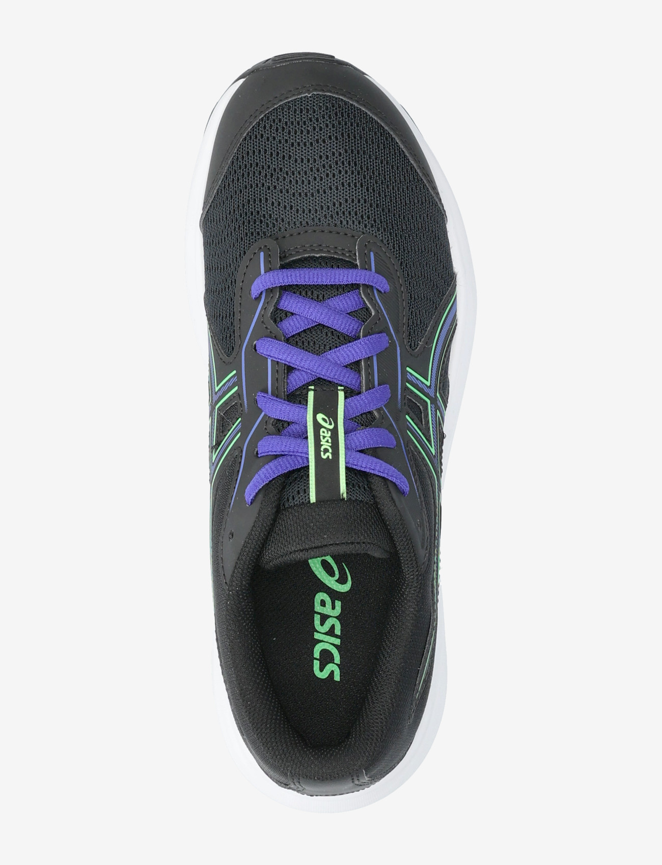 Asics - CONTEND 9 GS - jooksujalatsid - black/vital green - 3