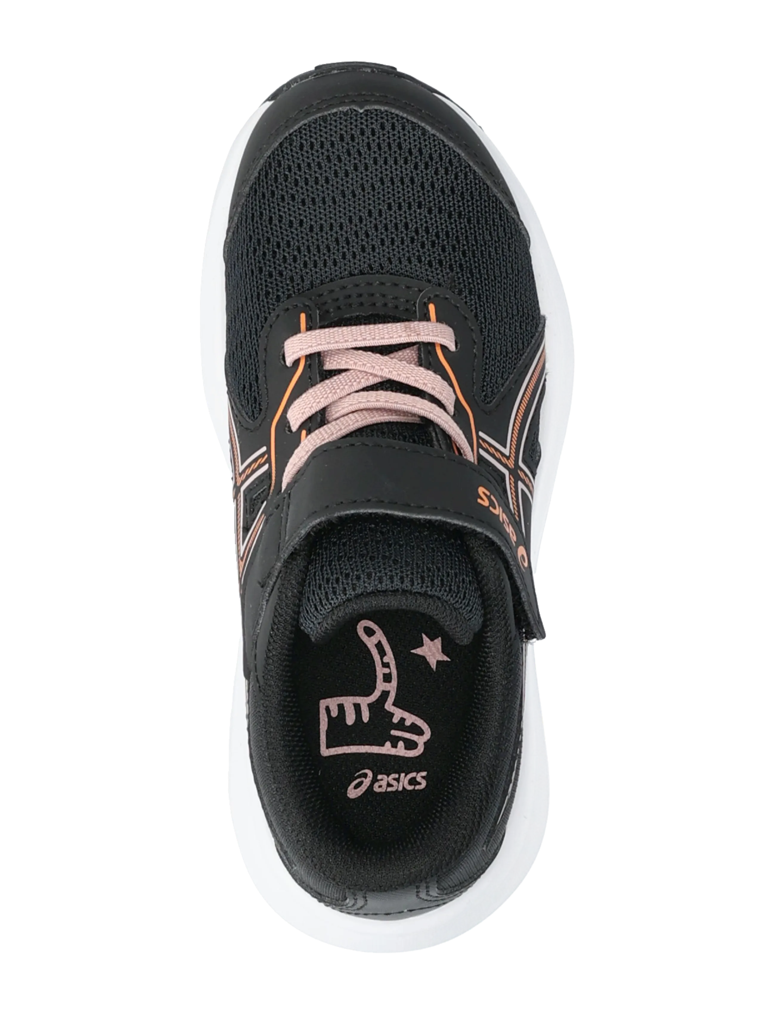 Asics - CONTEND 9 PS - bėgimo bateliai - black/sun peach - 3