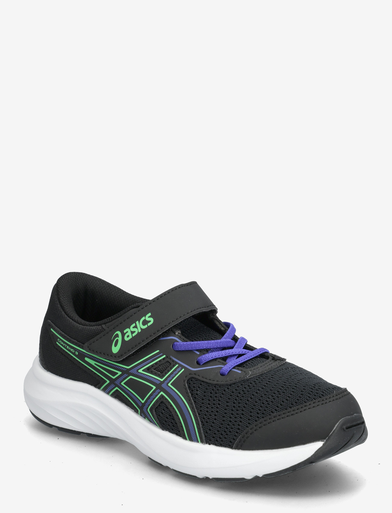 Asics - CONTEND 9 PS - jooksujalatsid - black/vital green - 0