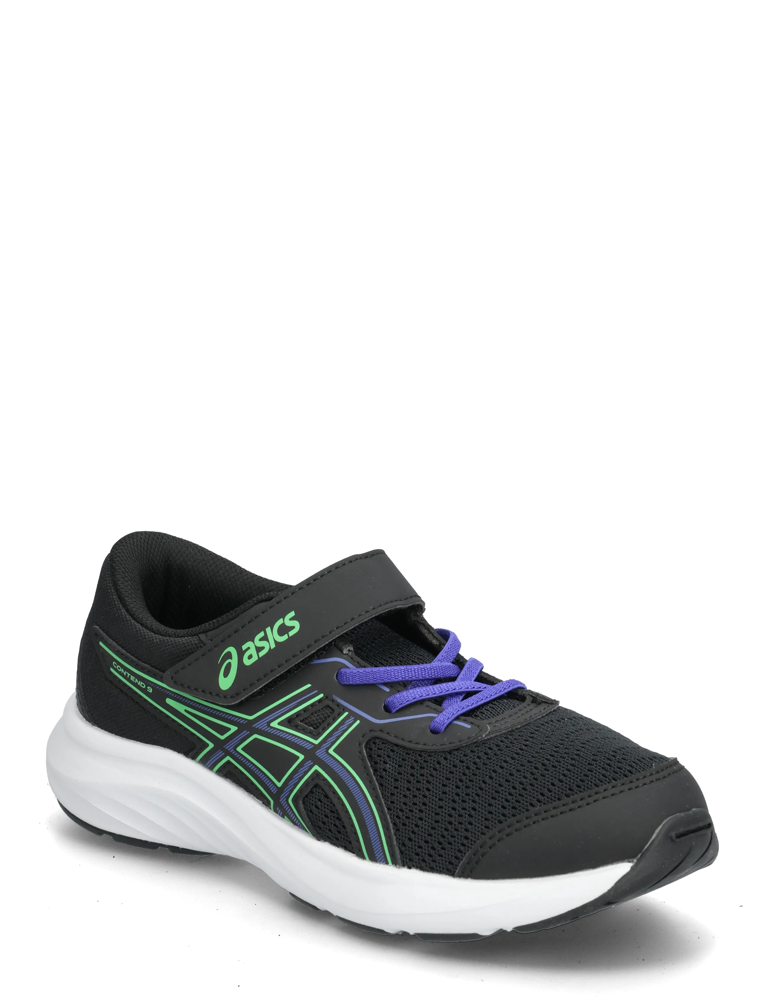 Asics CONTEND 9 PS - ASICS - BLACK/VITAL GREEN / black