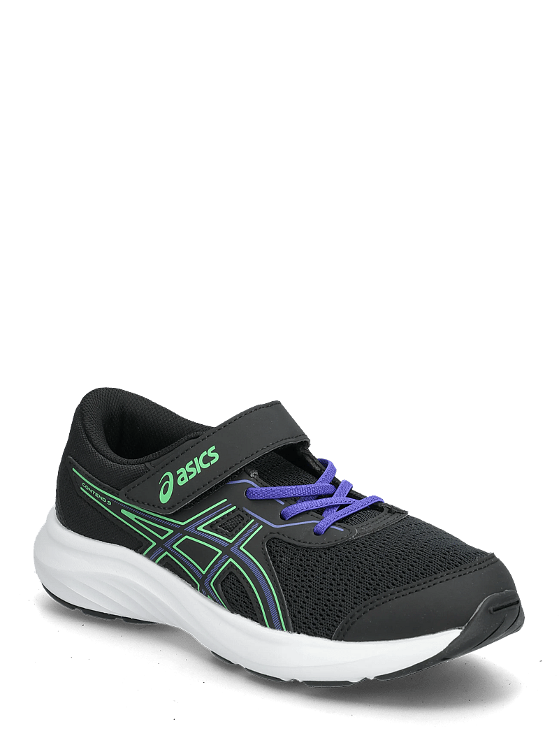 Asics - CONTEND 9 PS - jooksujalatsid - black/vital green - 0