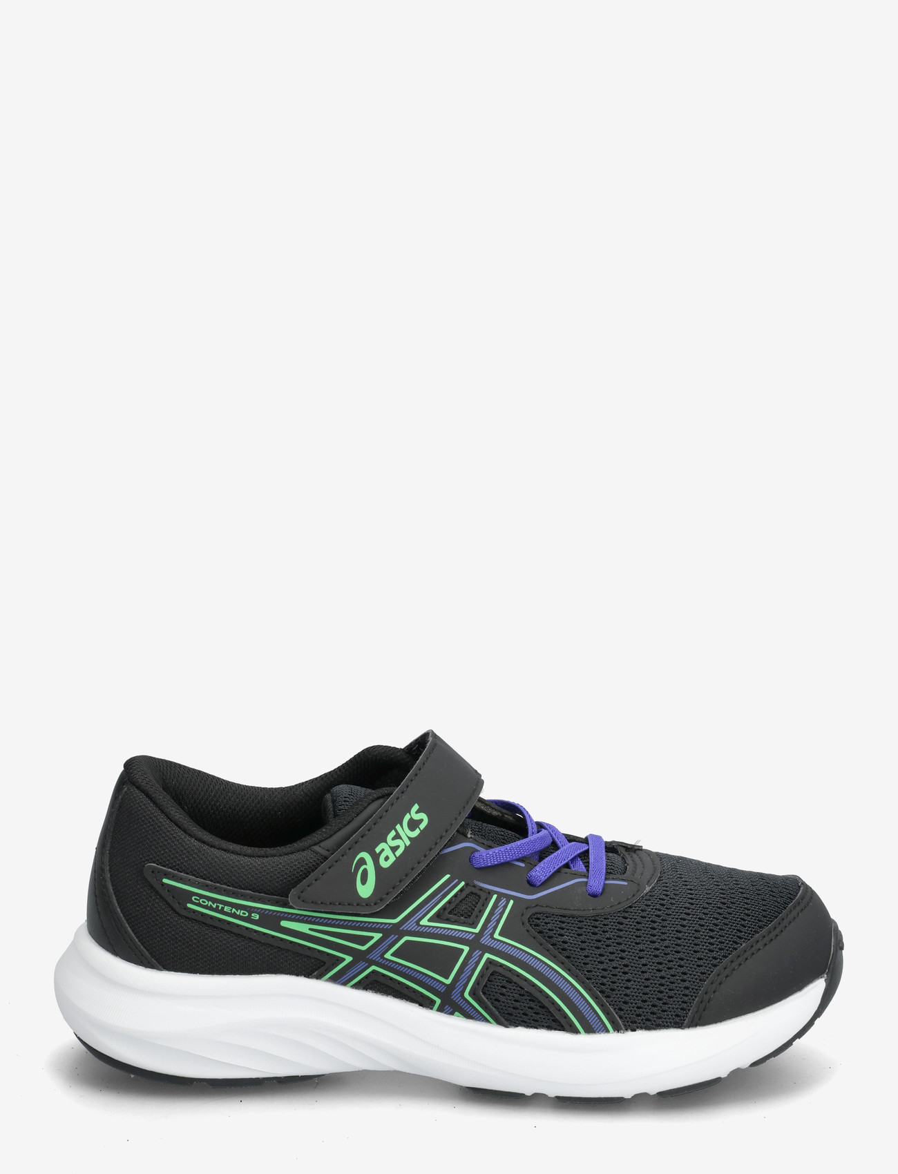 Asics - CONTEND 9 PS - jooksujalatsid - black/vital green - 1