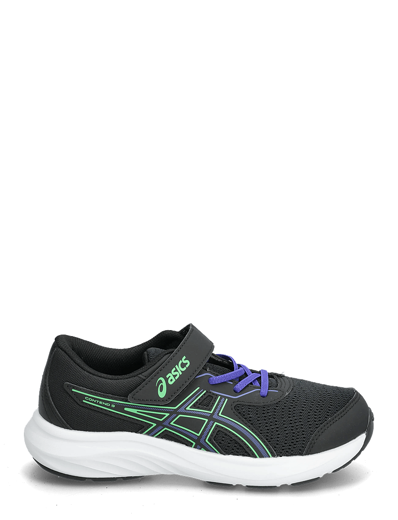 Asics - CONTEND 9 PS - jooksujalatsid - black/vital green - 1