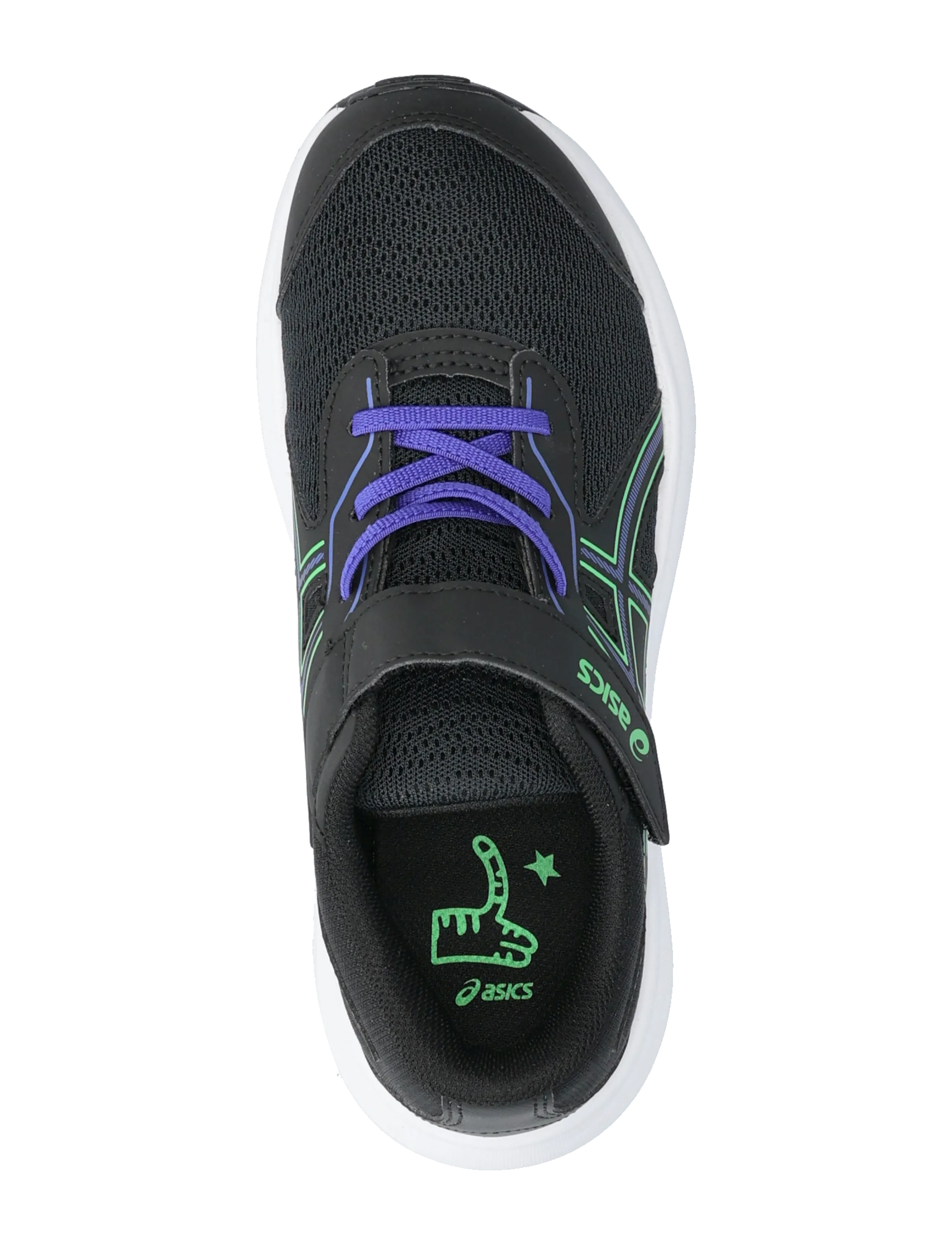 Asics - CONTEND 9 PS - loopschoenen - black/vital green - 3