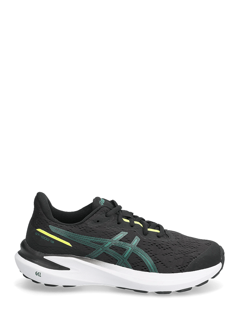Asics - GT-1000 13 GS - skriešanas apavi - black/jasper green - 1