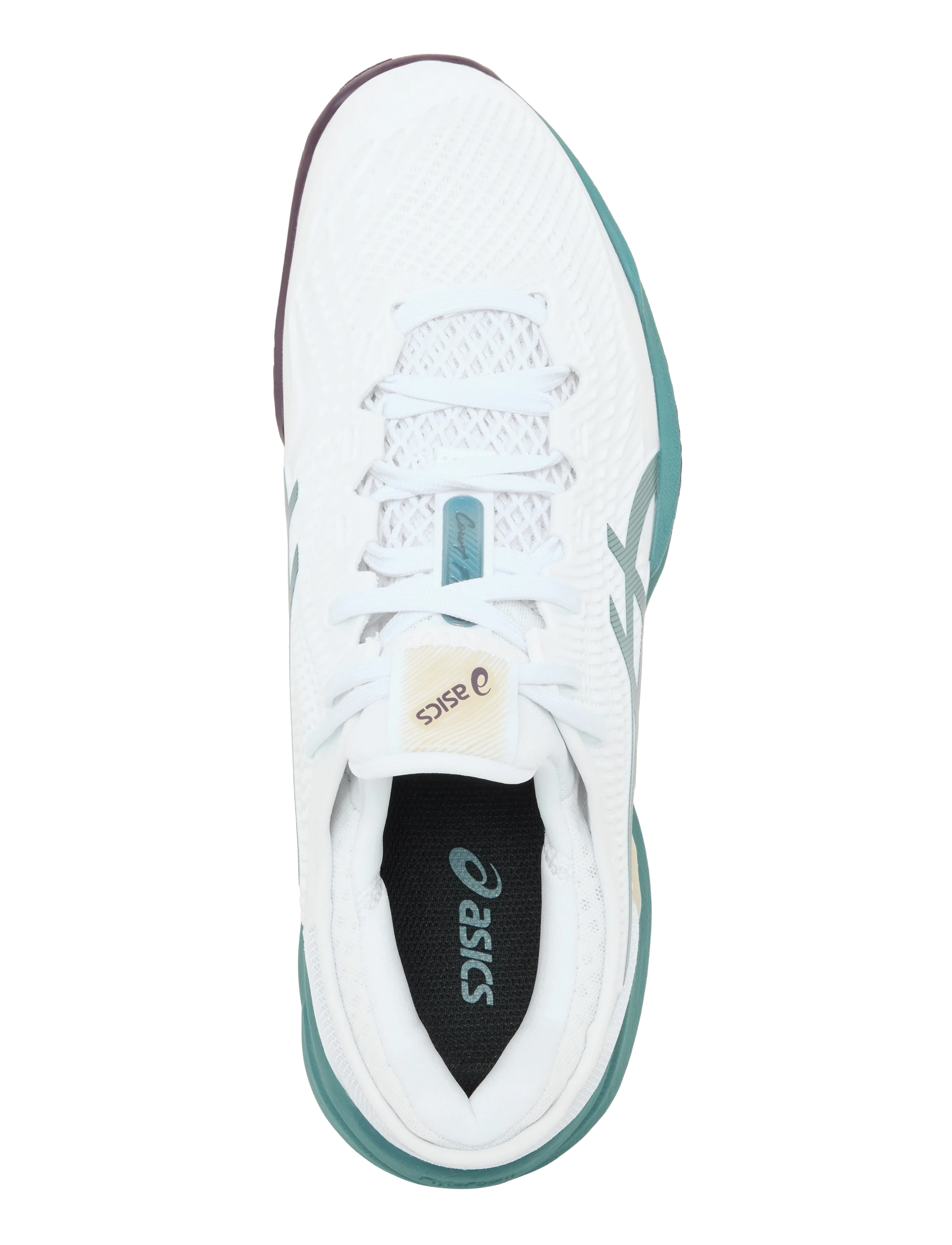 Asics - COURT FF 3 CLAY - tennisskor - white/foggy teal - 3