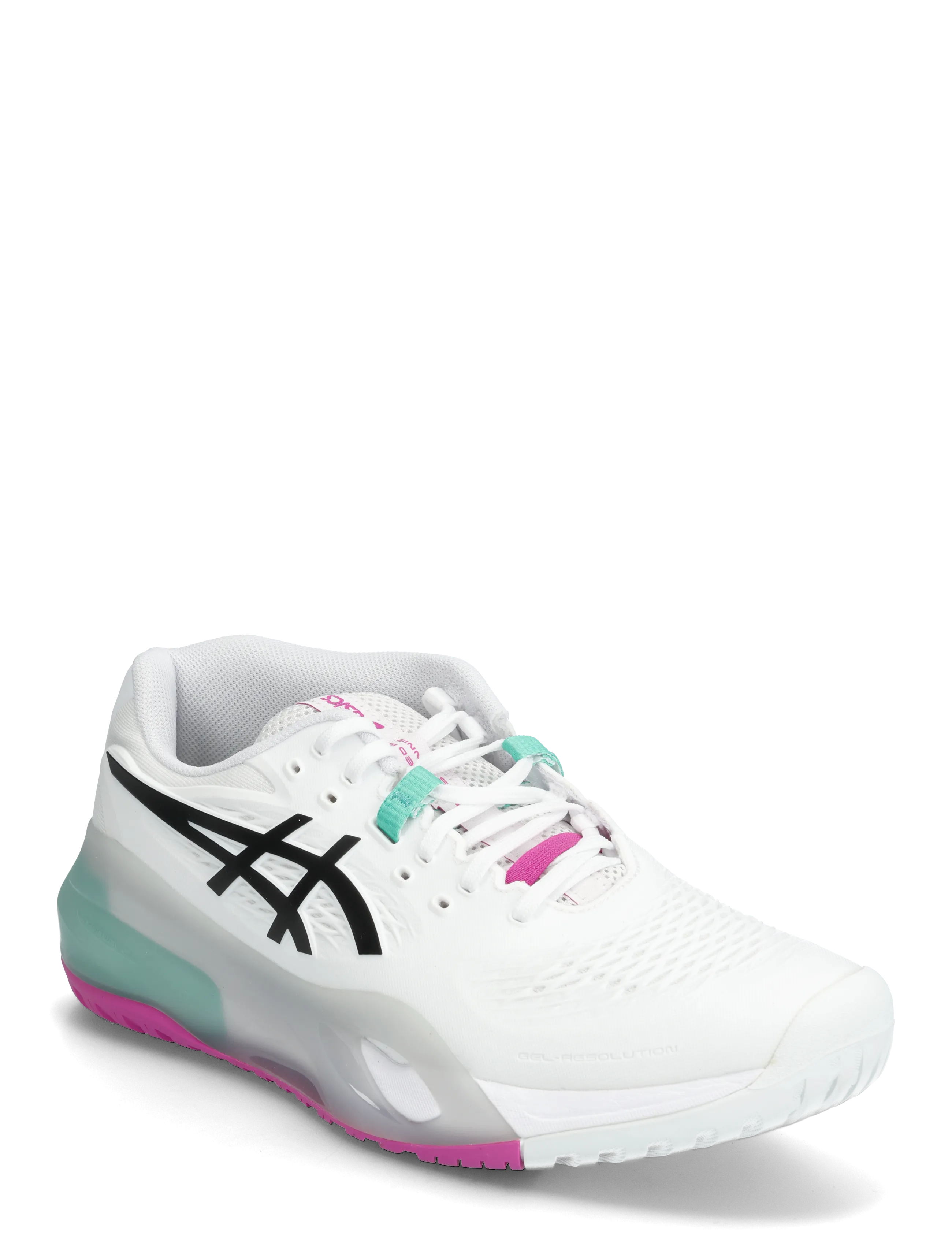 Asics GEL-RESOLUTION X - Tennis Shoes - WHITE/AURORA GREEN / white