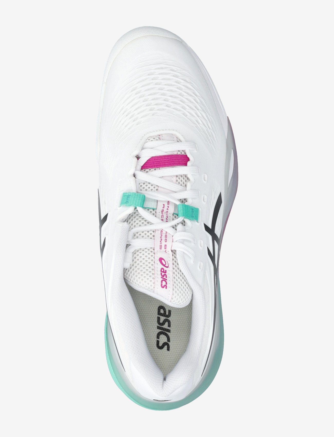 Asics - GEL-RESOLUTION X - tennis shoes - white/aurora green - 3