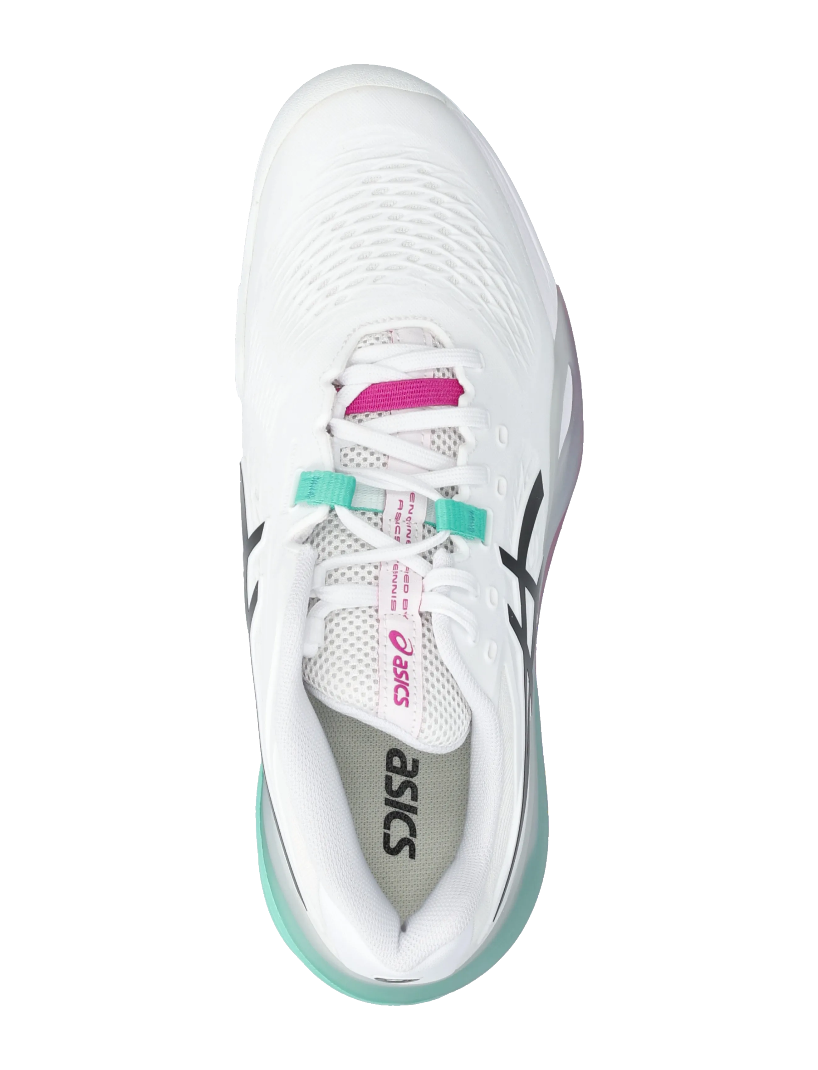 Asics - GEL-RESOLUTION X - tennisskor - white/aurora green - 3