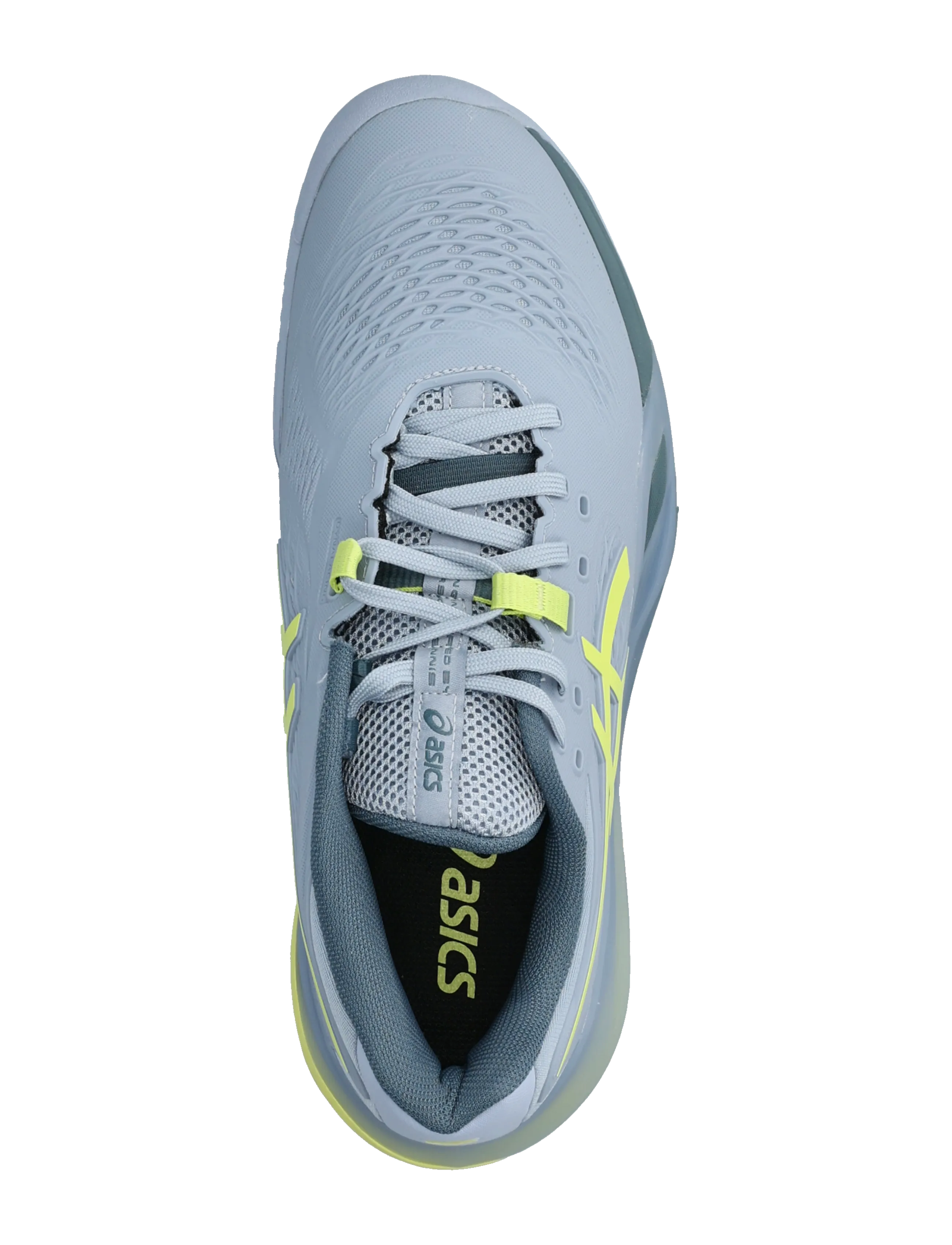 Asics - GEL-RESOLUTION X CLAY - tennis shoes - grey blue/pistachio - 3