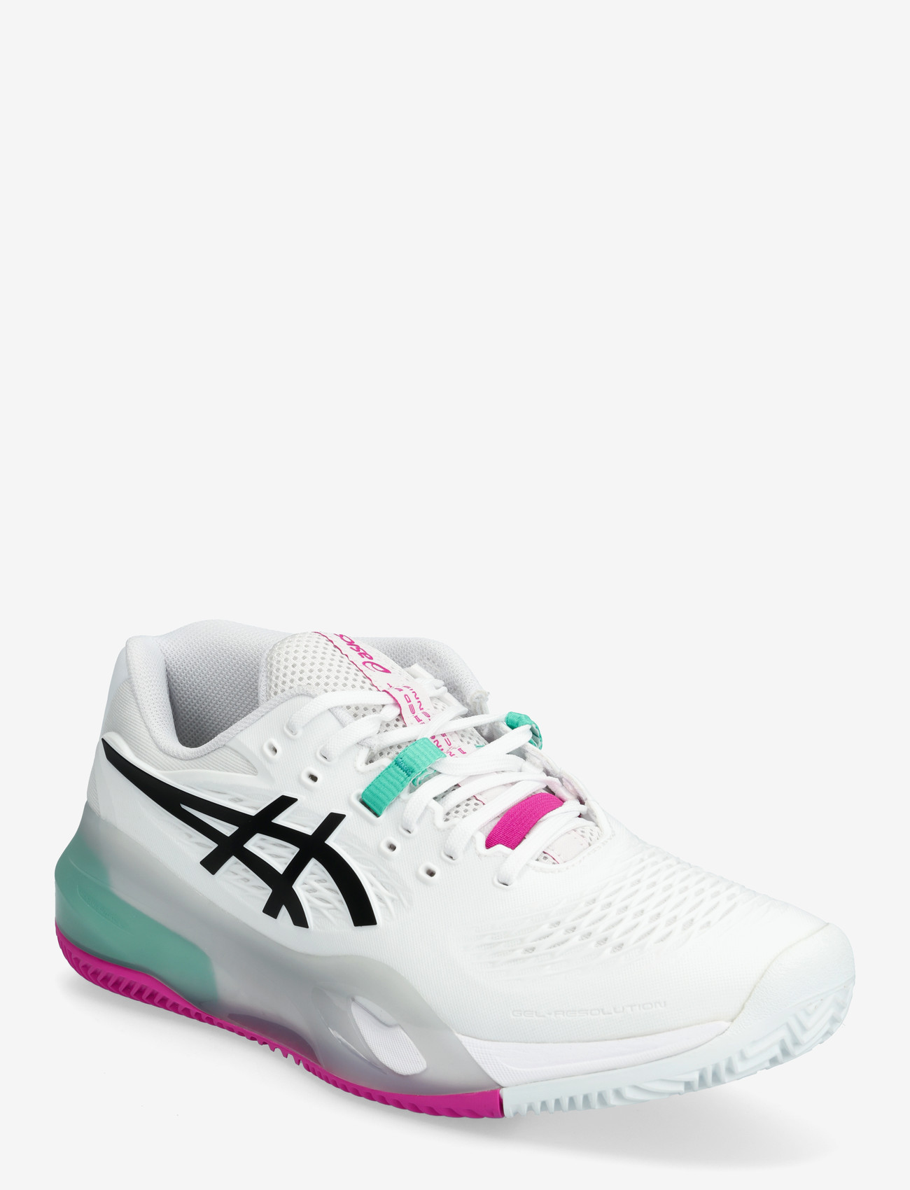 Asics - GEL-RESOLUTION X CLAY - tennisschoenen - white/aurora green - 0