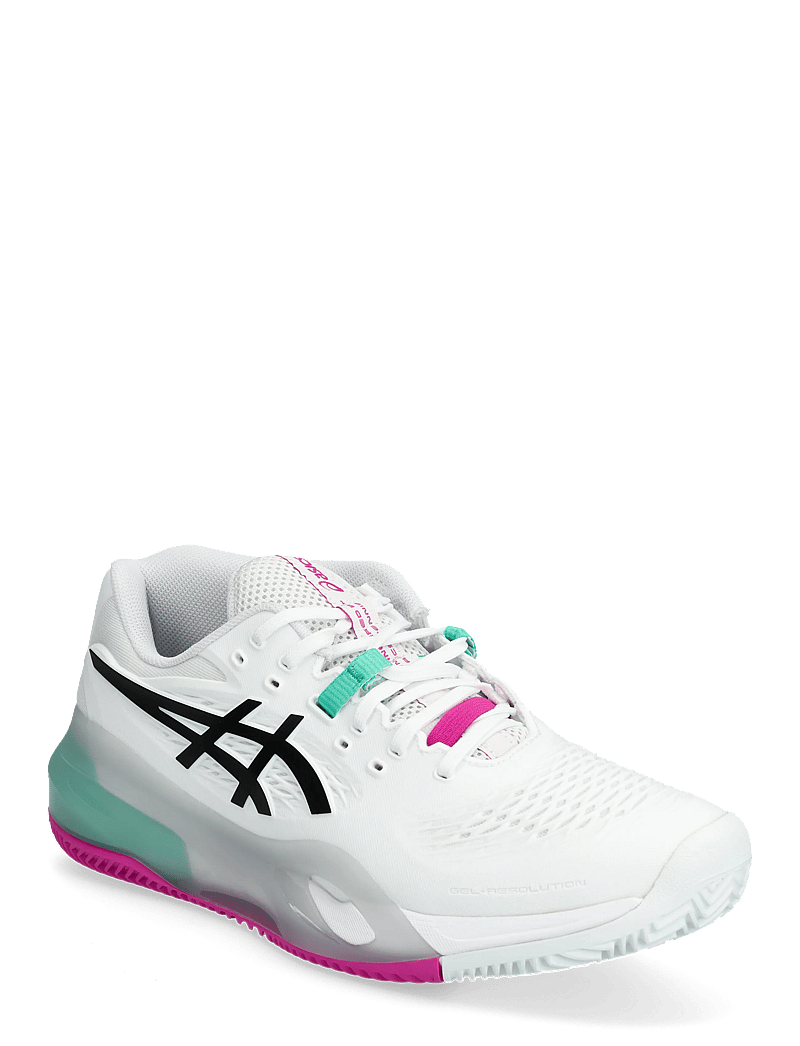 Asics - GEL-RESOLUTION X CLAY - tennisschoenen - white/aurora green - 0