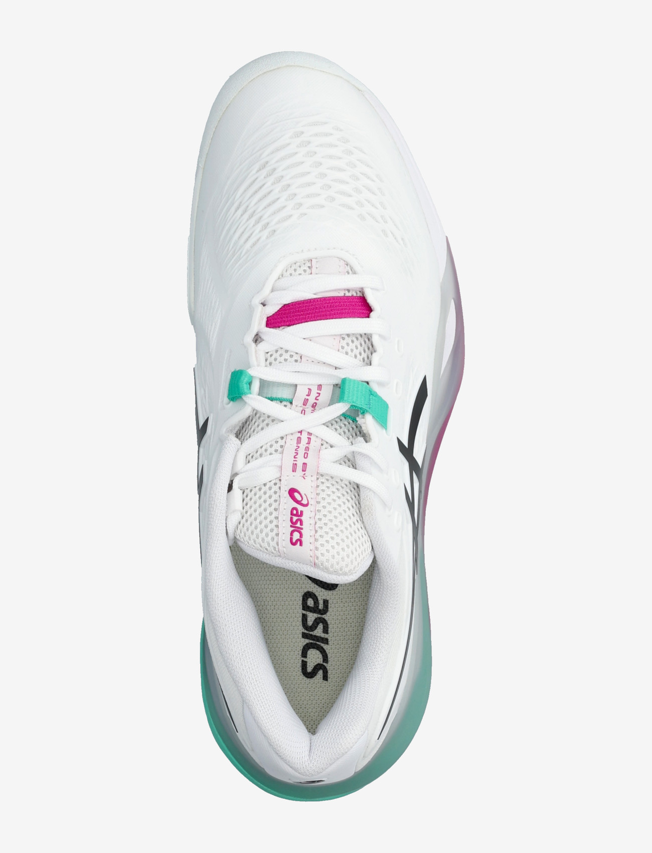 Asics - GEL-RESOLUTION X CLAY - tennisschoenen - white/aurora green - 3