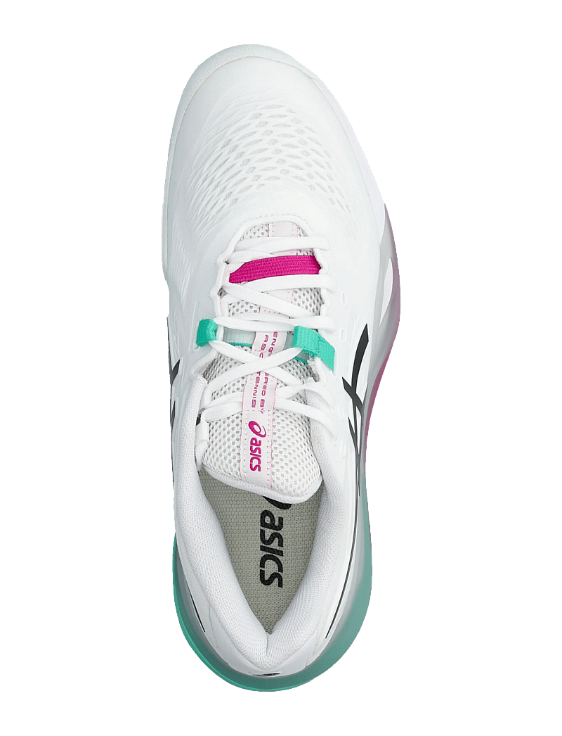 Asics - GEL-RESOLUTION X CLAY - tennisschoenen - white/aurora green - 3