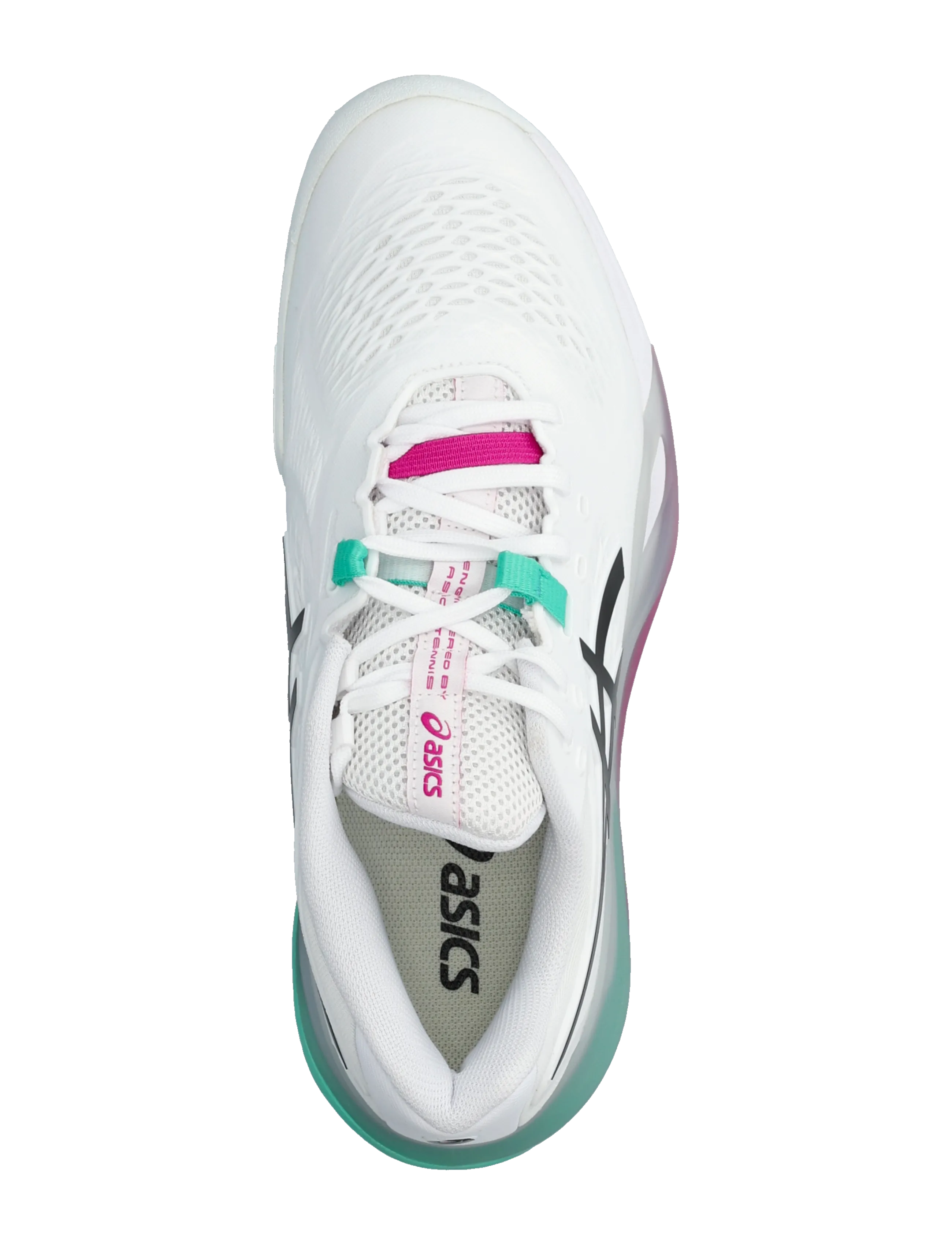 Asics - GEL-RESOLUTION X CLAY - tennisejalatsid - white/aurora green - 3