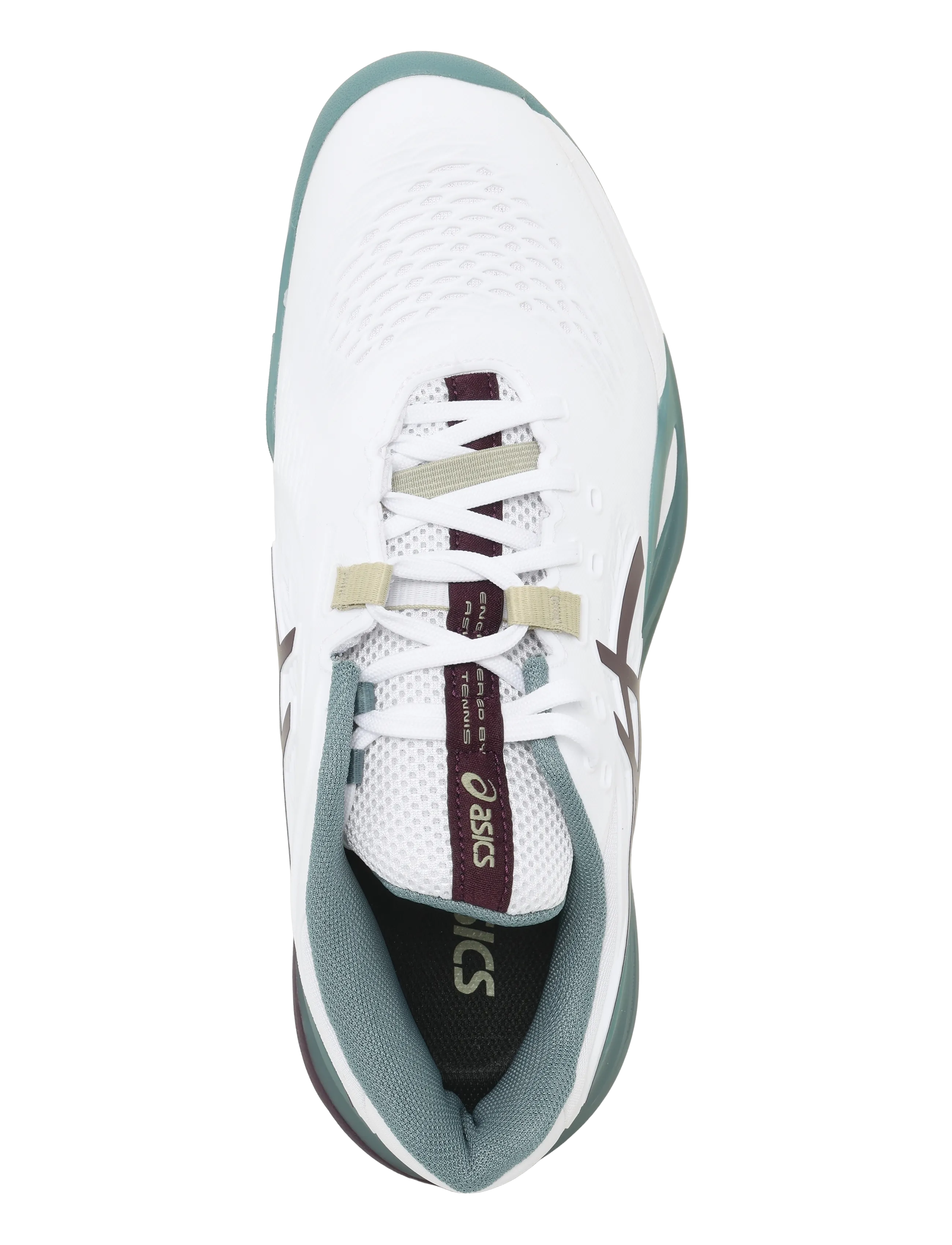 Asics - GEL-RESOLUTION X CLAY - tennissko - white/dark aubergine - 3