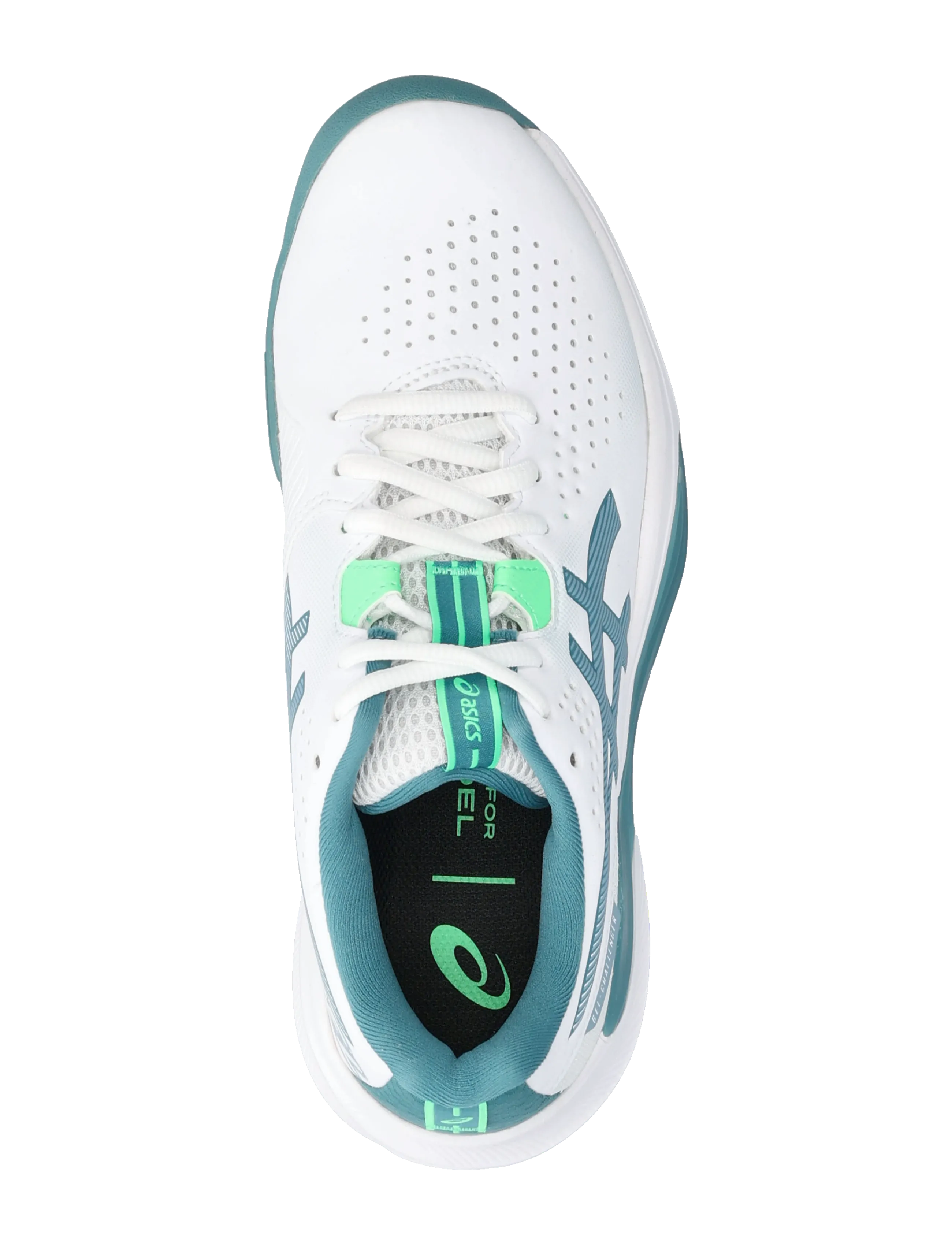 Asics - GEL-CHALLENGER 15 PADEL - padel-schuhe - white/misty pine - 3