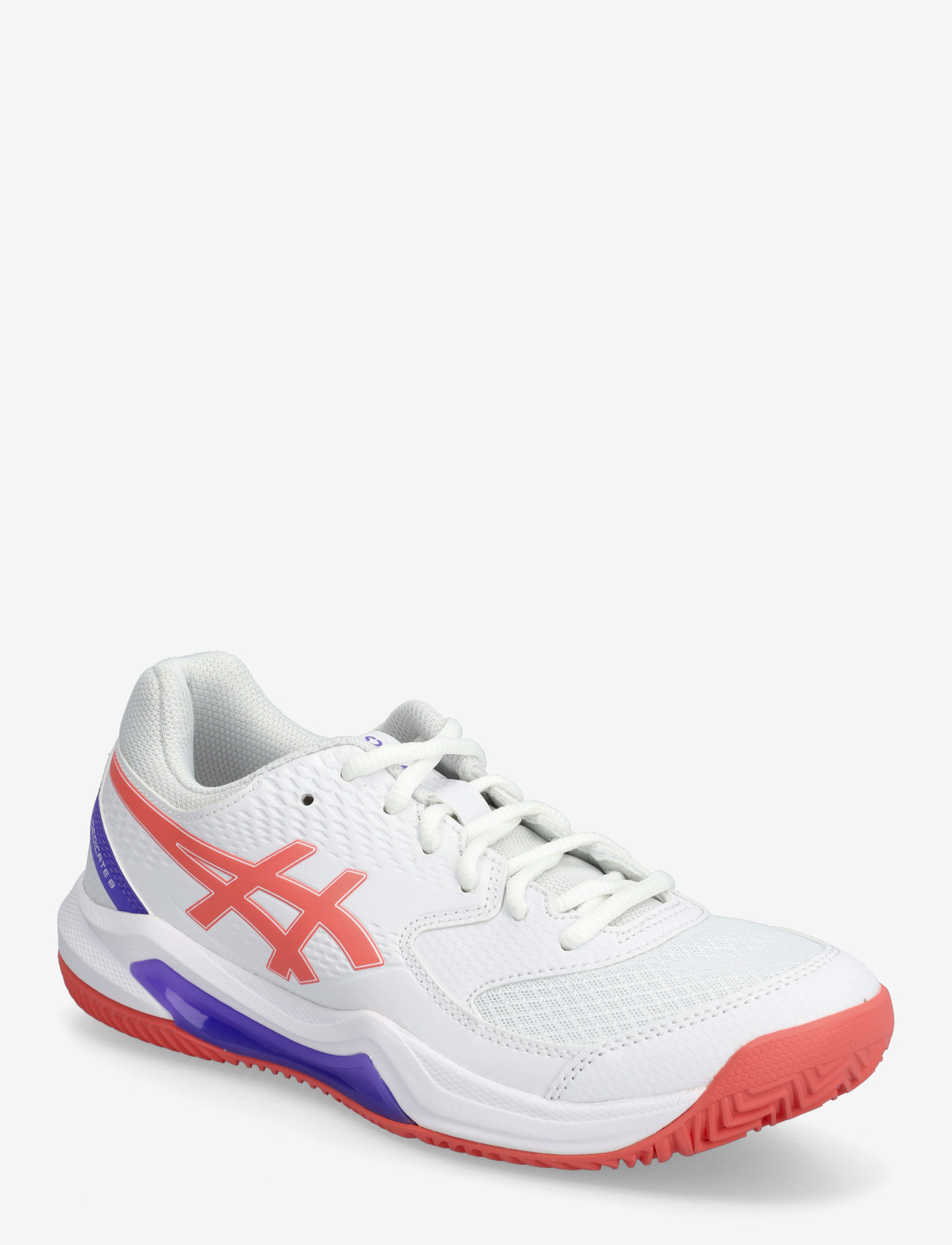 Asics - GEL-DEDICATE 8 PADEL - padel-schuhe - white/guava - 0