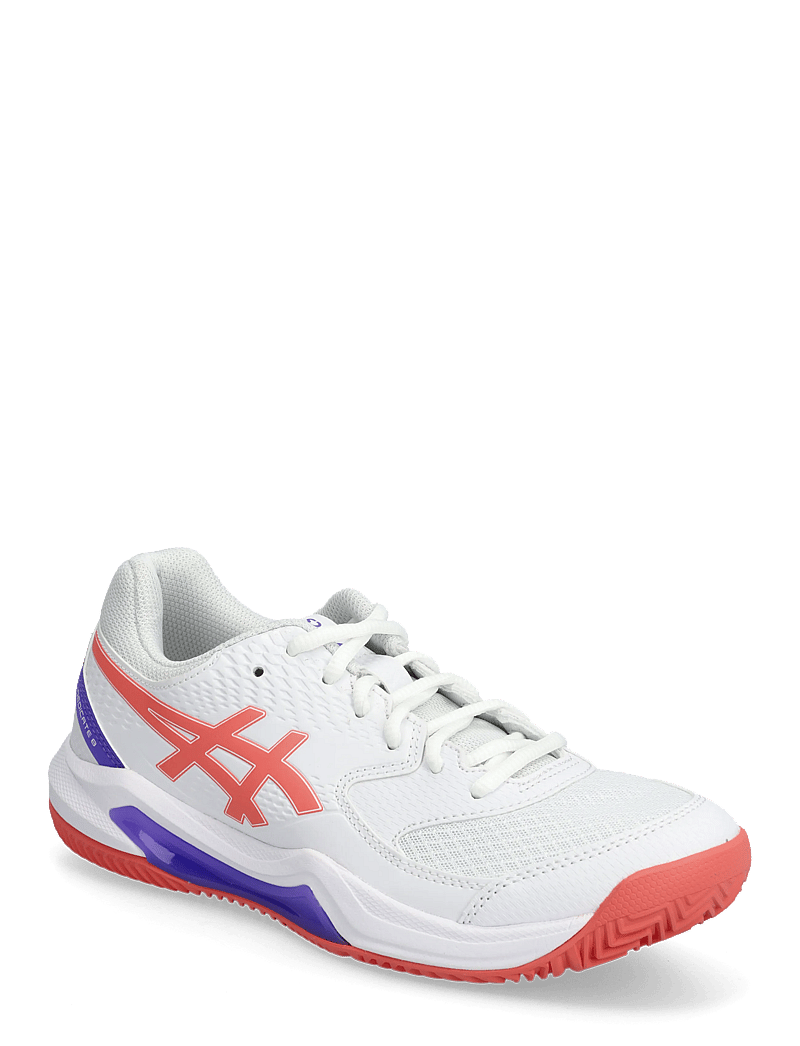 Asics - GEL-DEDICATE 8 PADEL - padel-schuhe - white/guava - 0