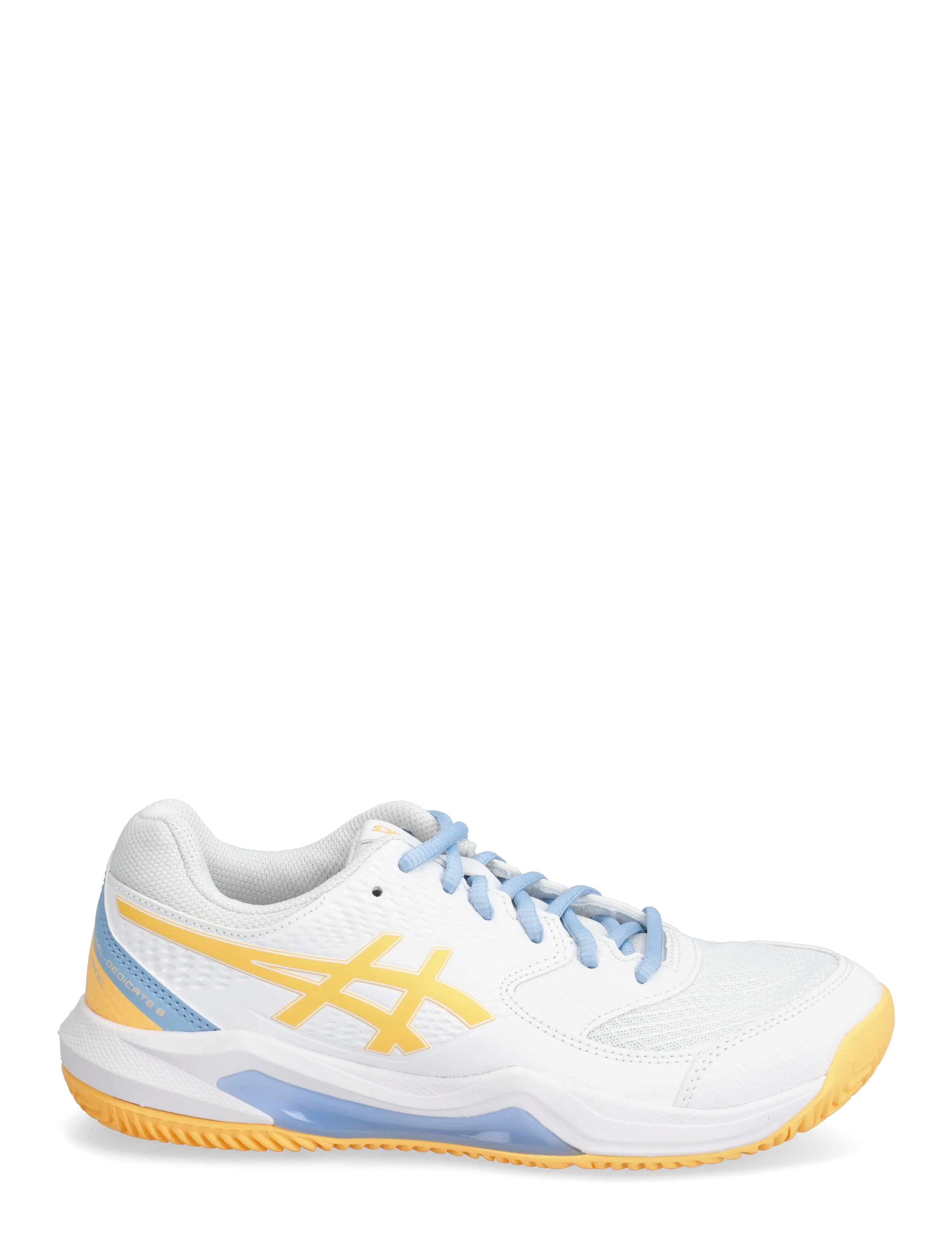 Asics - GEL-DEDICATE 8 PADEL - padel shoes - white/orange glow - 1