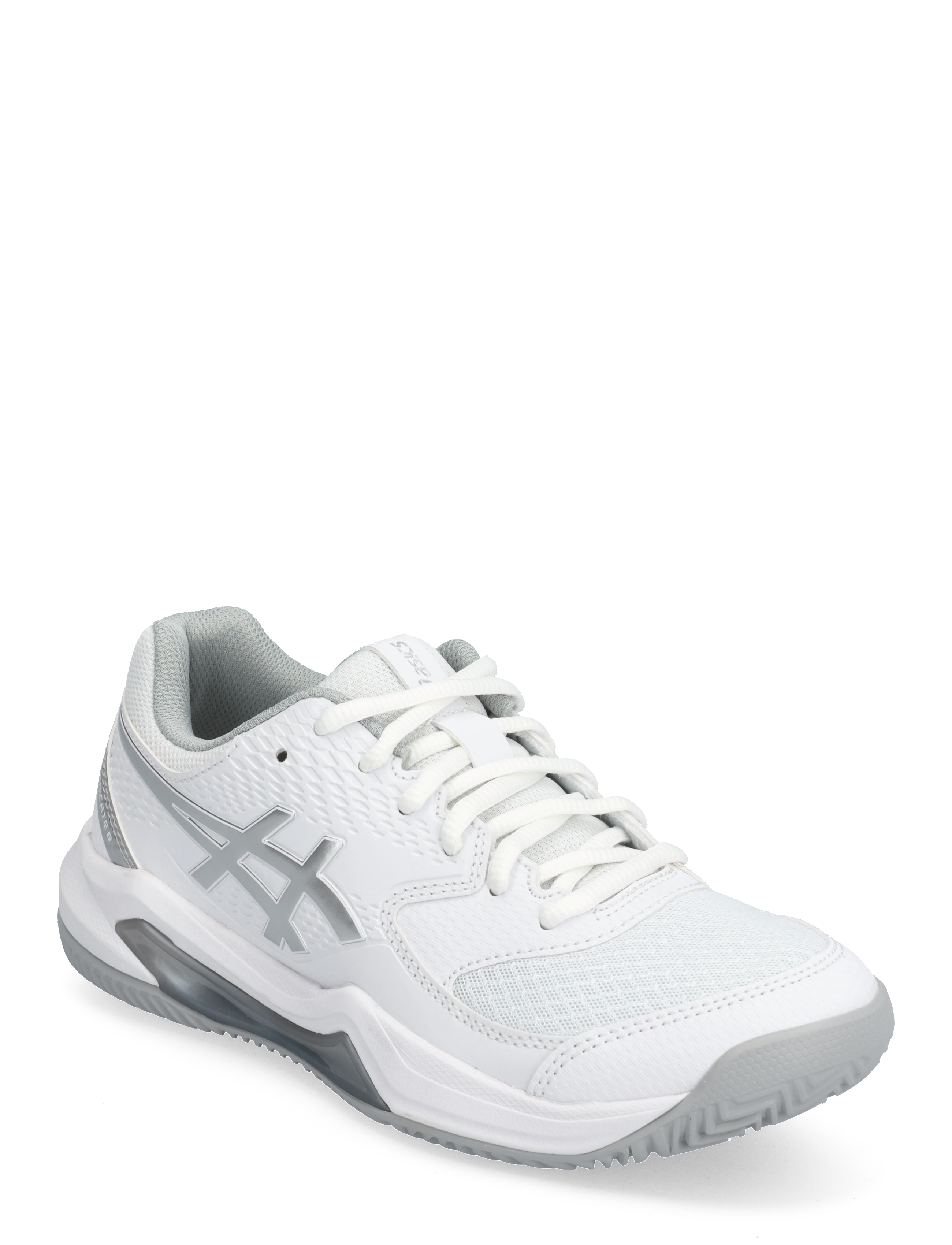 Asics GEL-DEDICATE 8 PADEL - Padelkengät - WHITE/PURE SILVER / white