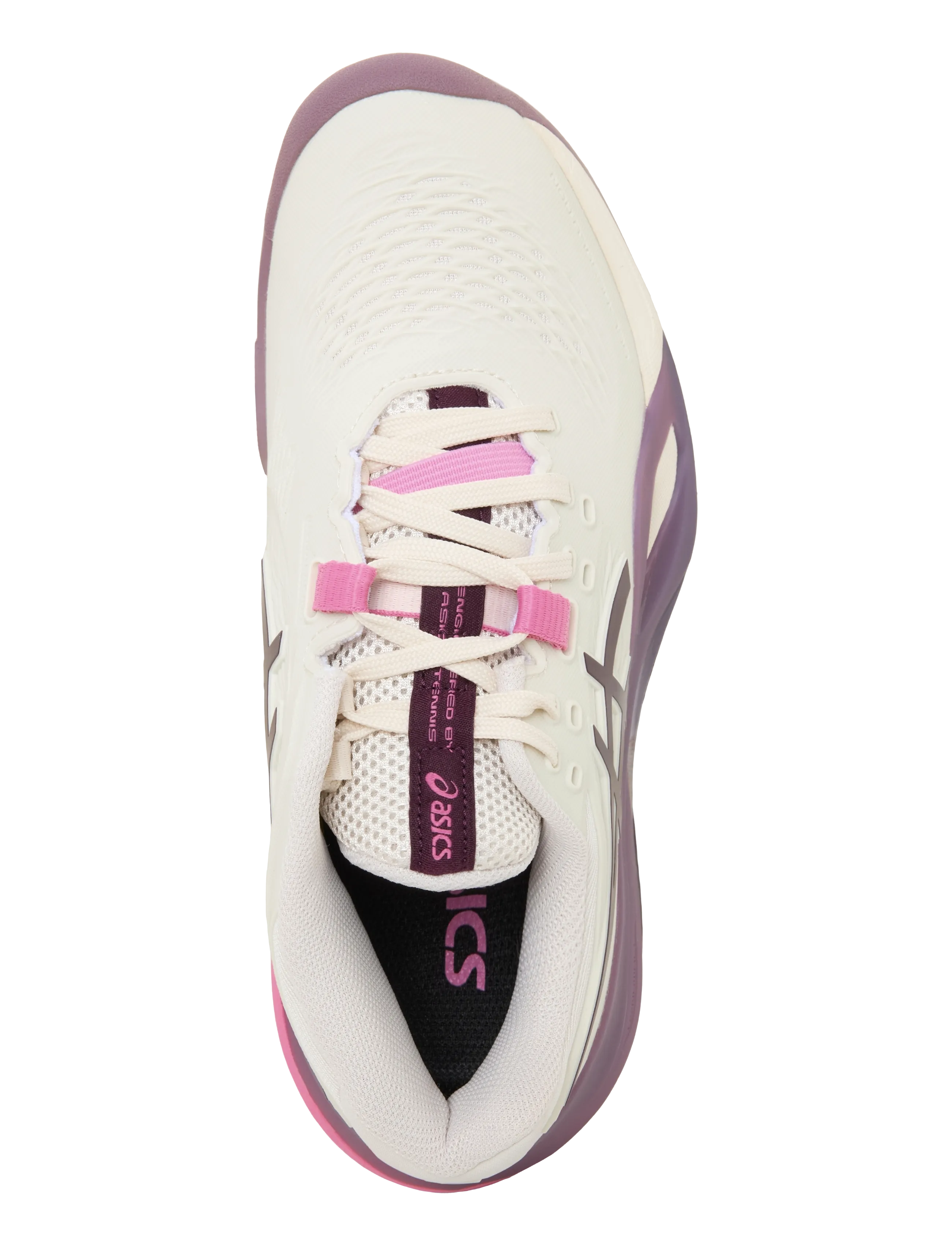 Asics - GEL-RESOLUTION X CLAY - tennisejalatsid - soft oat/dark aubergine - 3